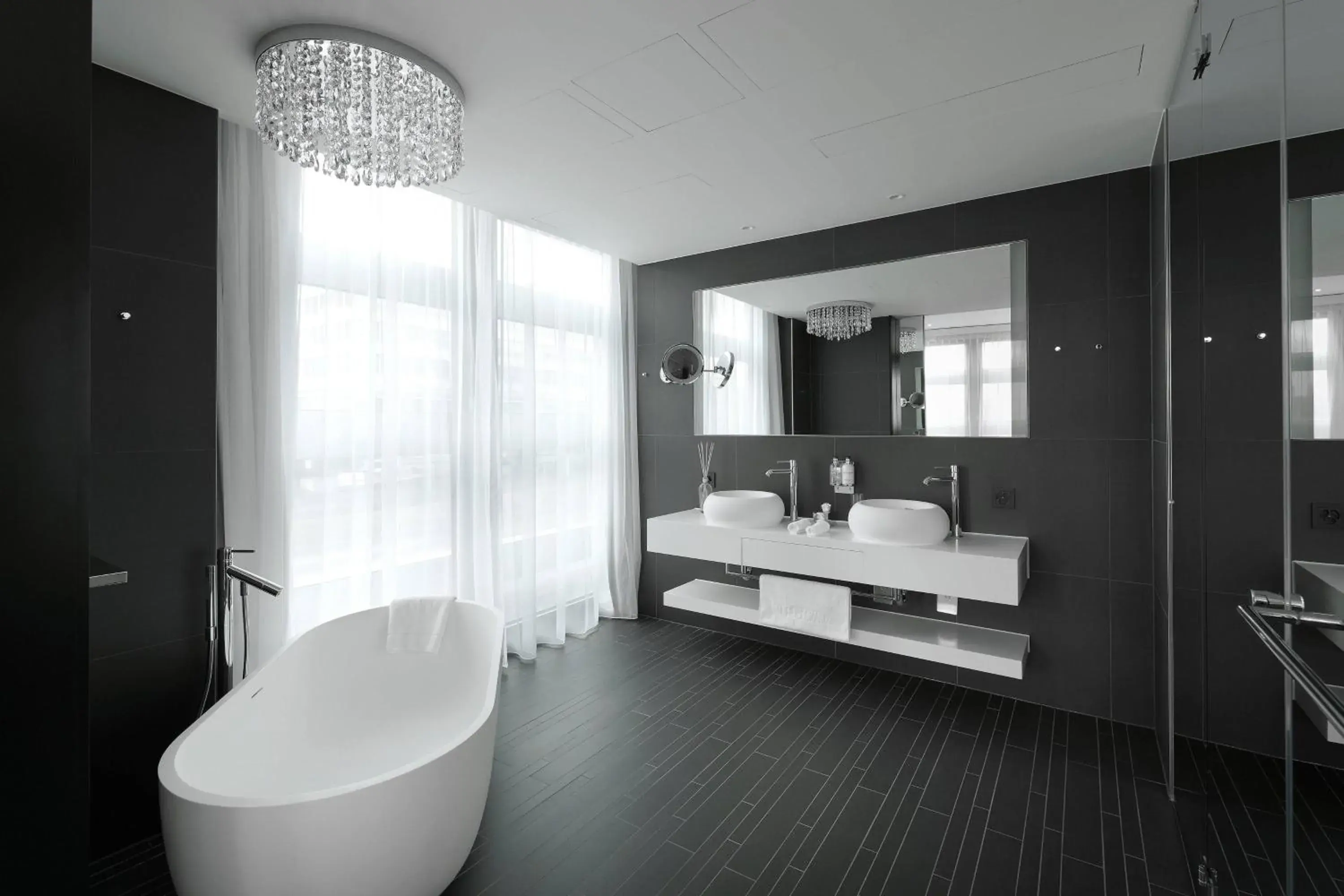 Bathroom in Kameha Grand Zurich, Autograph Collection Bathroom in Kameha Grand Zurich, Autograph Collection