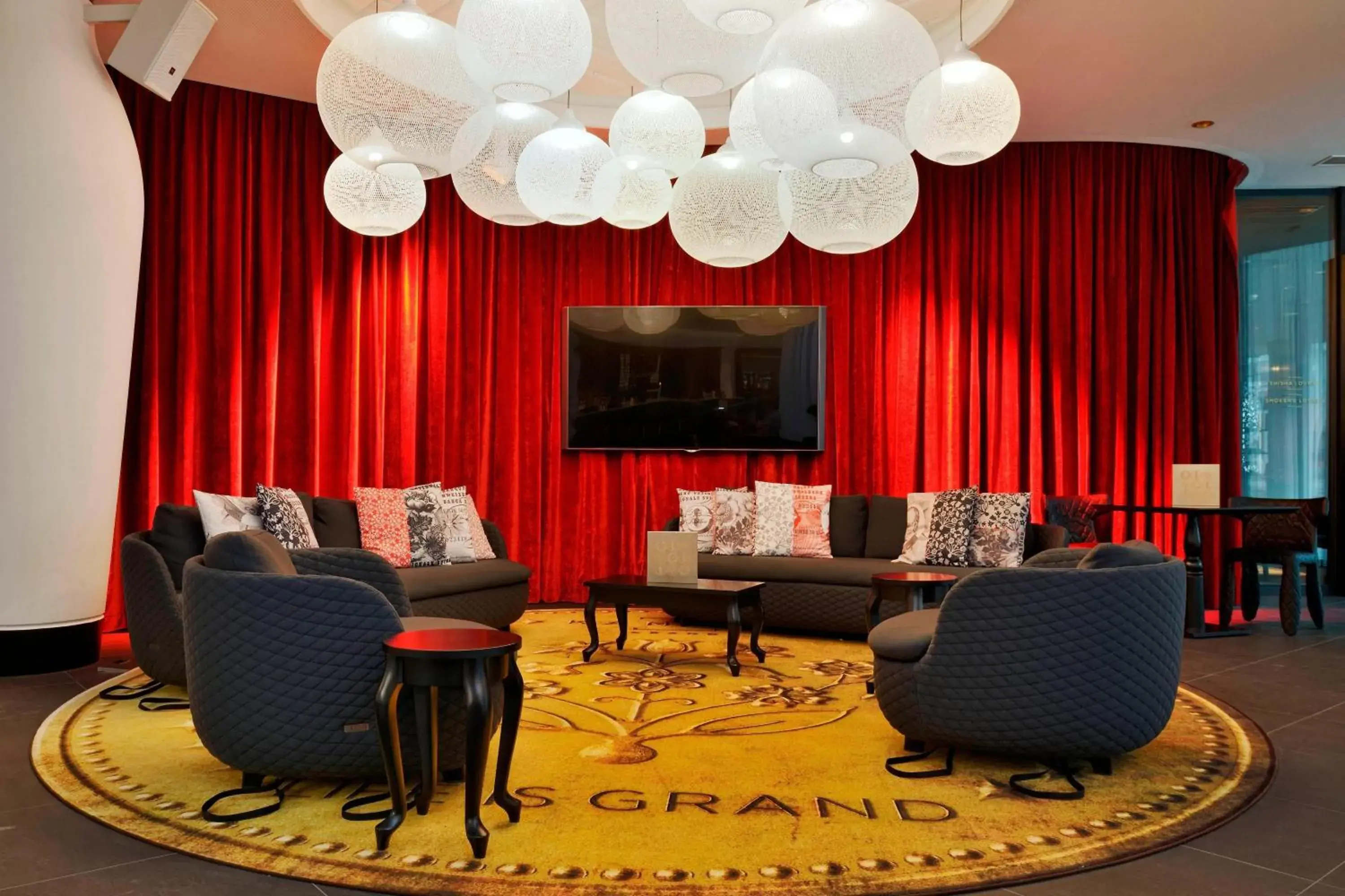 Lounge or bar in Kameha Grand Zurich, Autograph Collection Lounge or bar in Kameha Grand Zurich, Autograph Collection