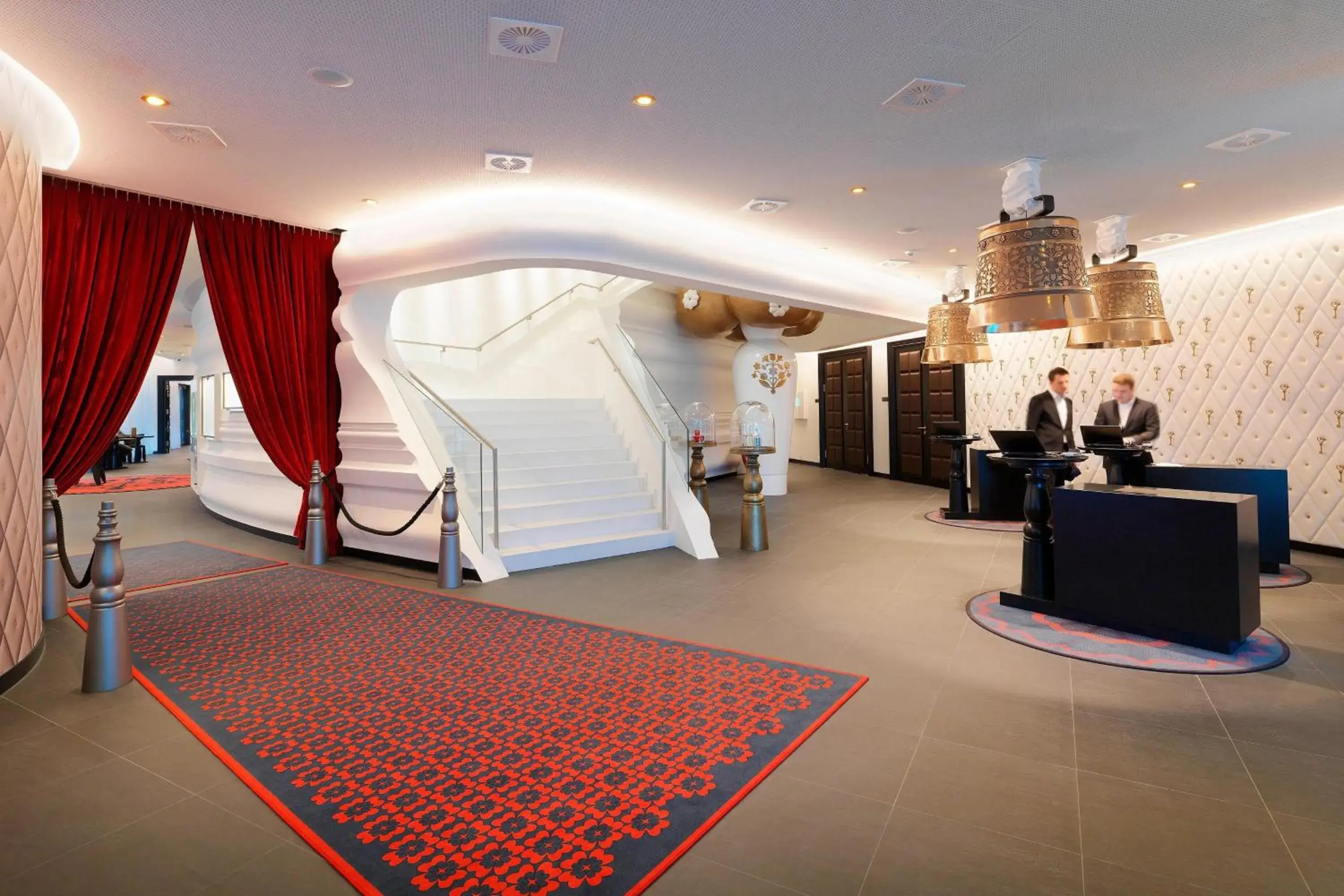 Lobby or reception in Kameha Grand Zurich, Autograph Collection Lobby or reception in Kameha Grand Zurich, Autograph Collection
