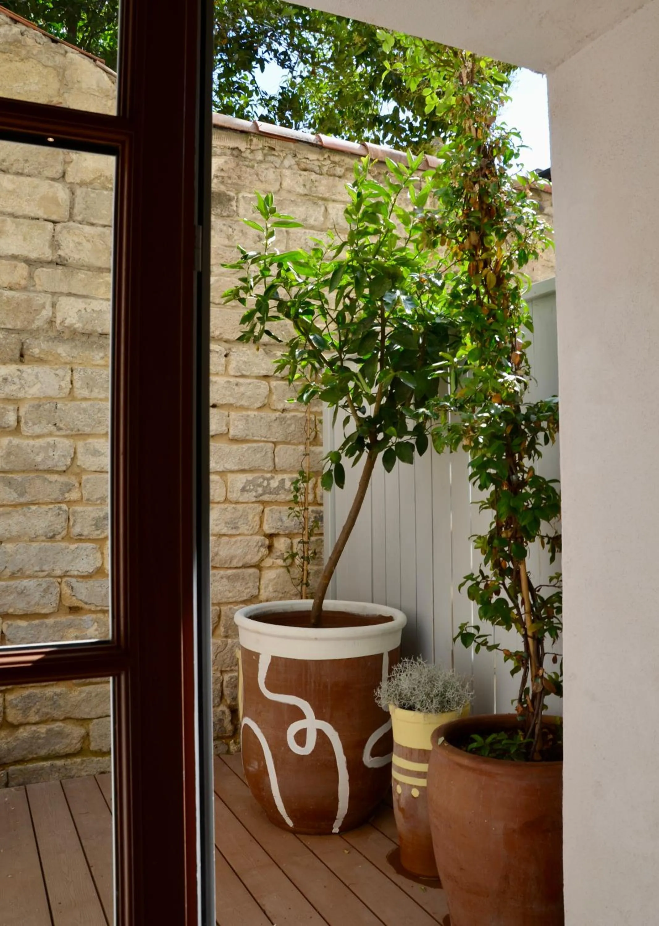 Patio in Hotel Maison Soleil