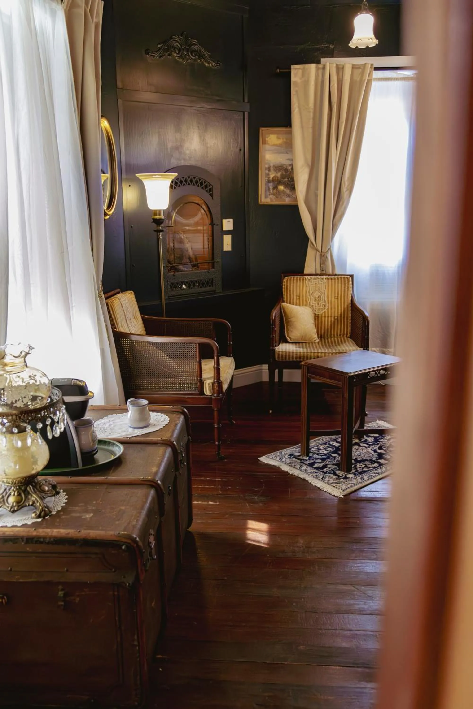 Seating area in Weaverville Hotel