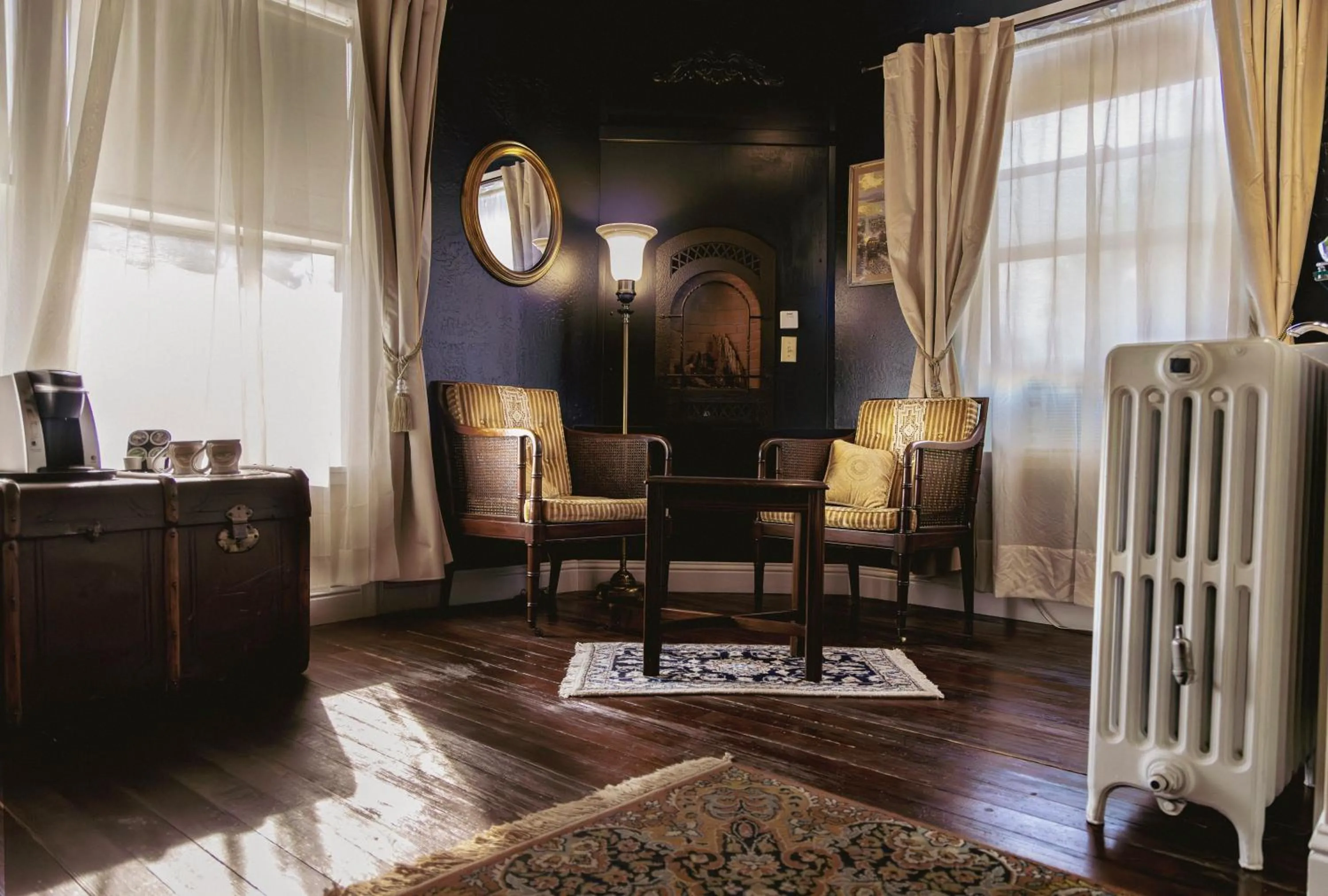 Seating area in Weaverville Hotel
