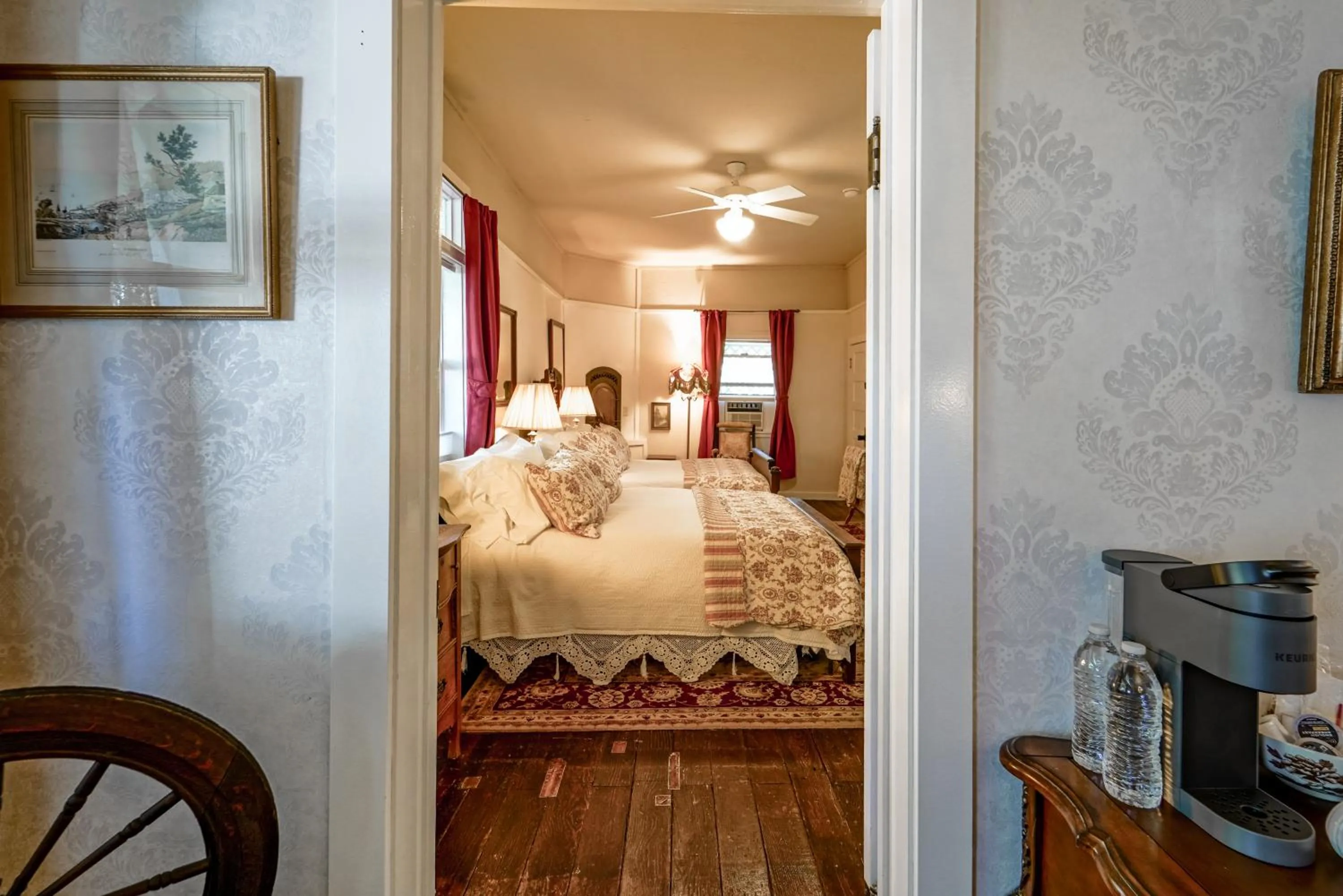 Bed in Weaverville Hotel