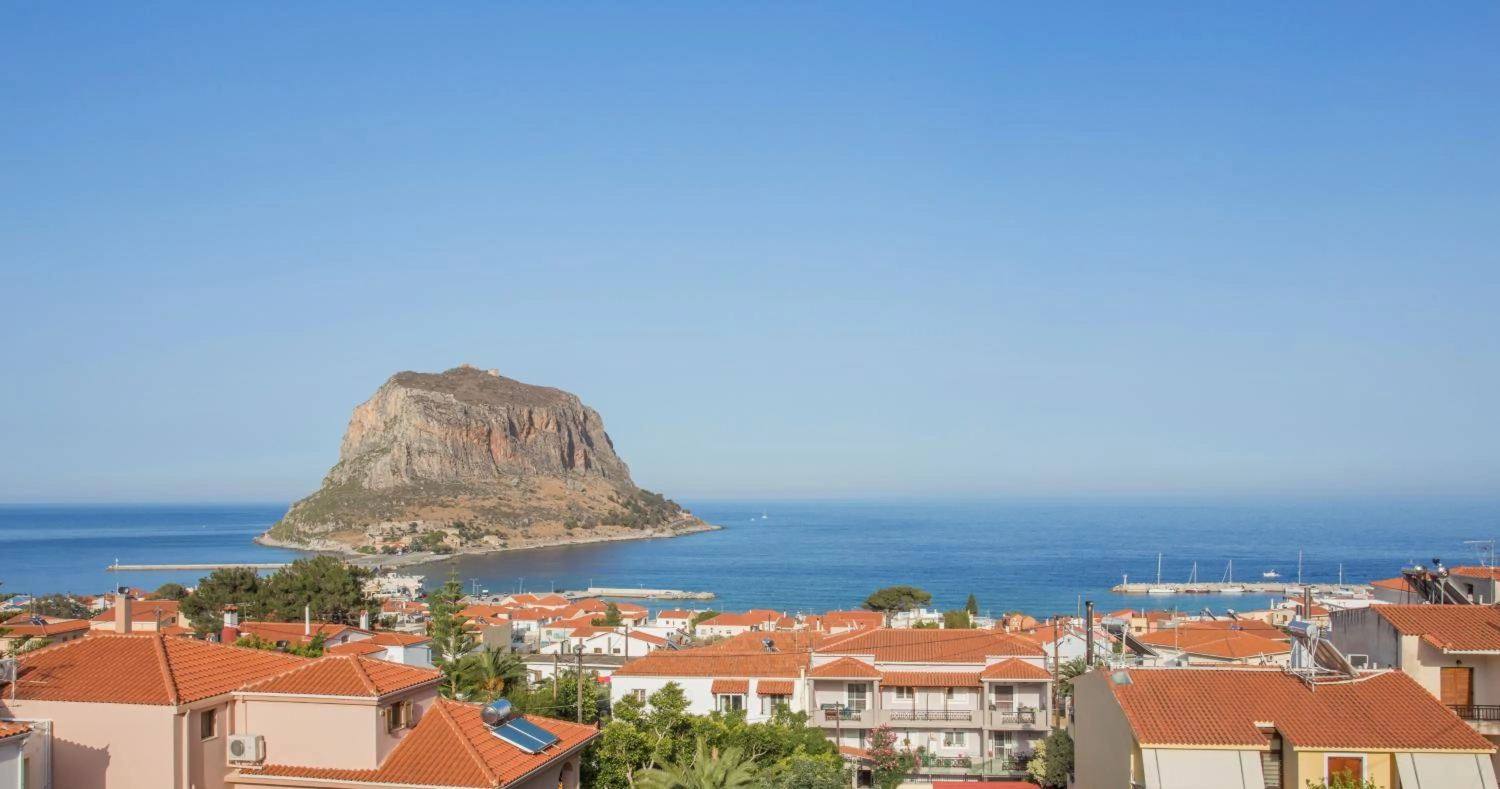 Landmark view in Monemvasia Green Apartments