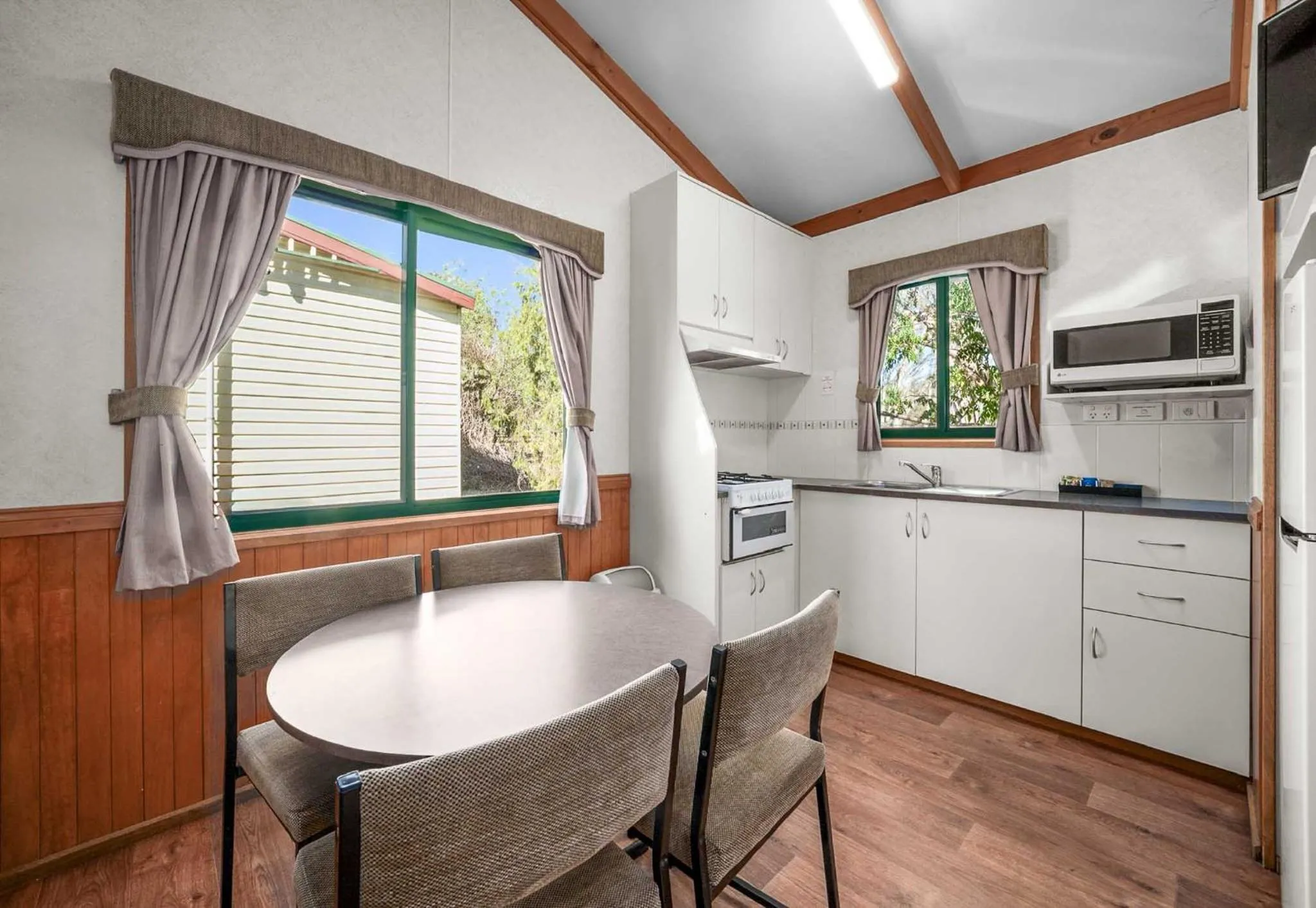 Dining area in Albury Holiday Park