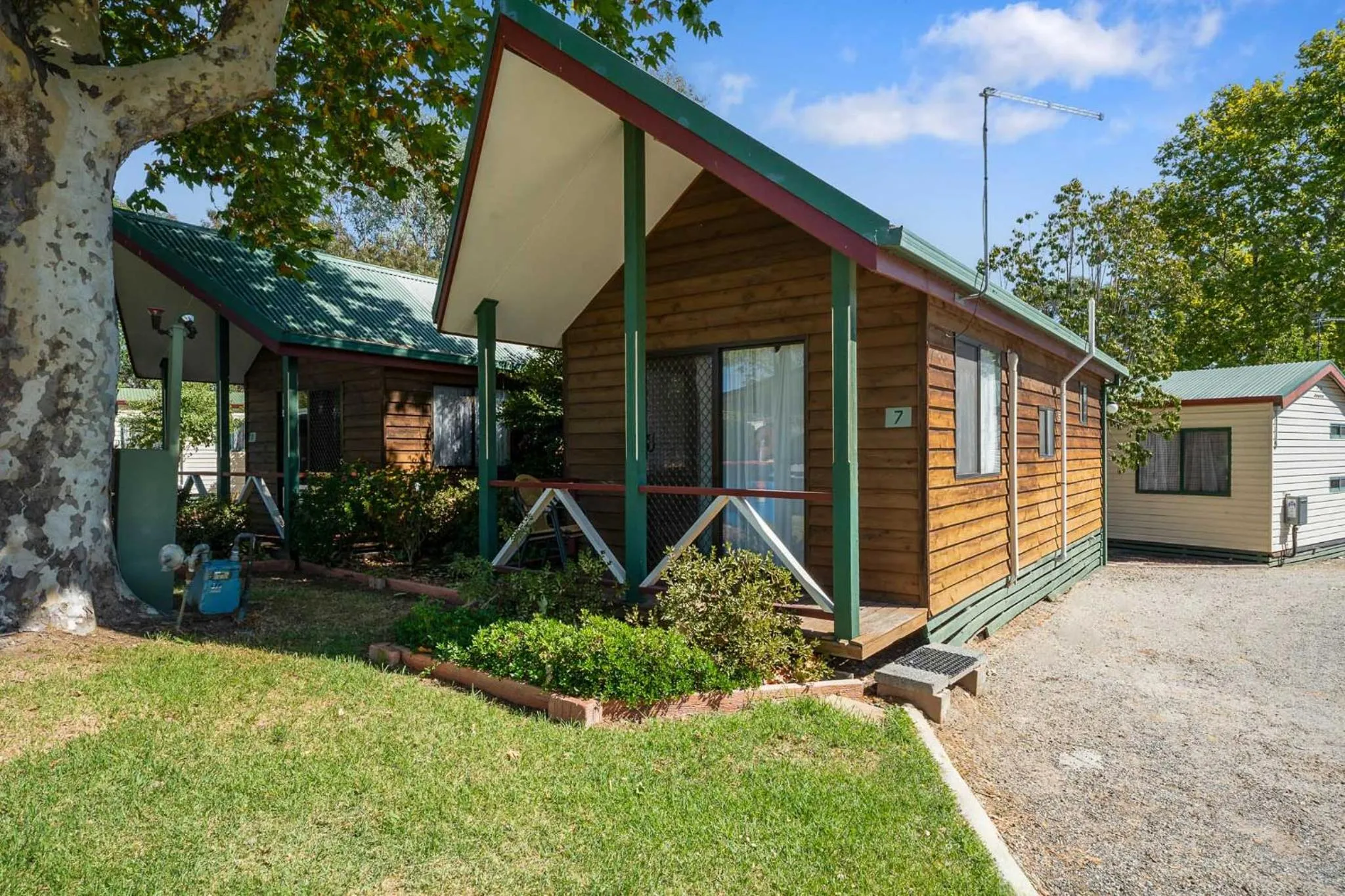 Balcony/Terrace in Albury Holiday Park