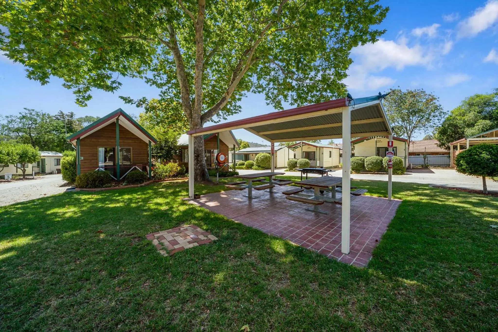 BBQ facilities in Albury Holiday Park