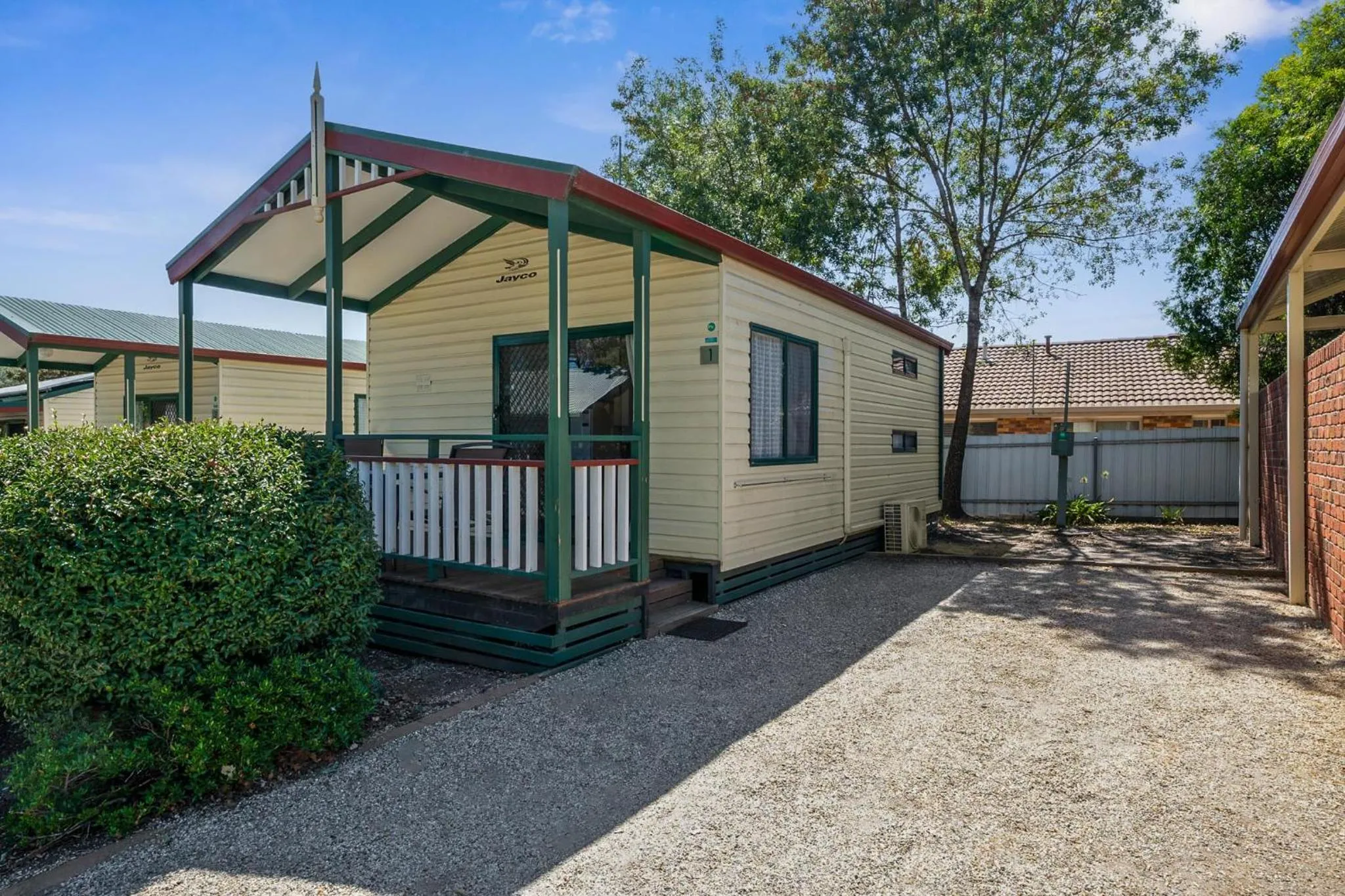 Balcony/Terrace in Albury Holiday Park
