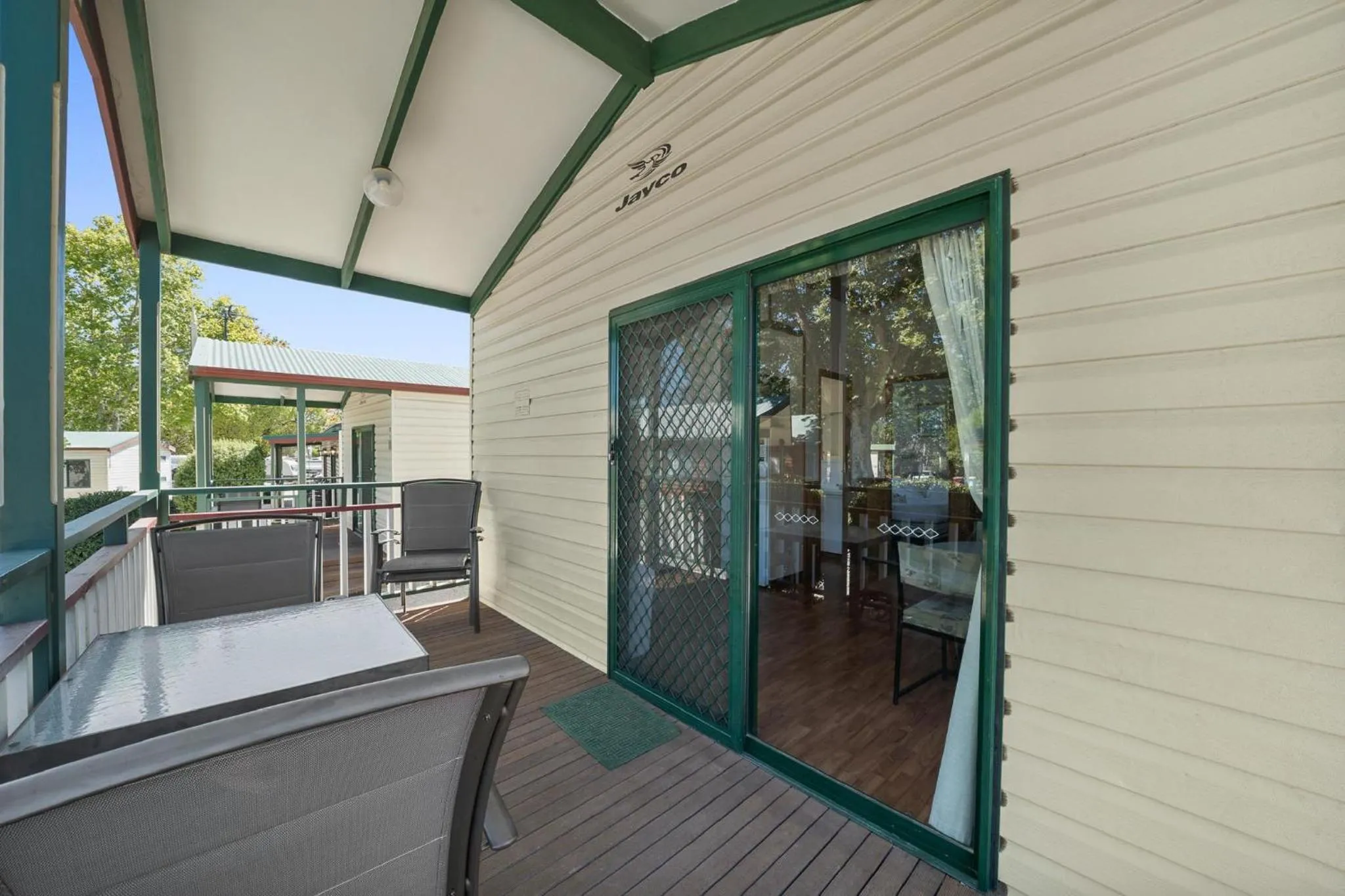Balcony/Terrace in Albury Holiday Park