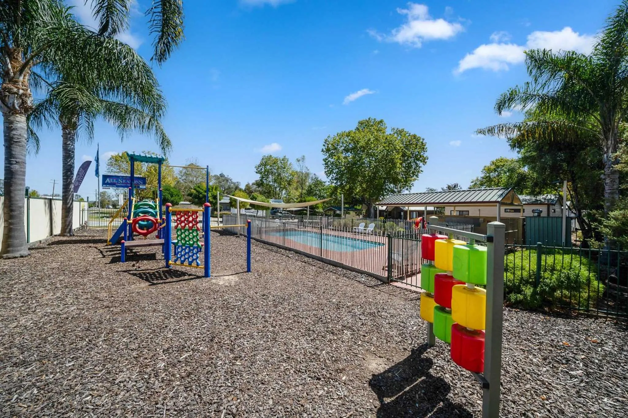 Children play ground in Albury Holiday Park