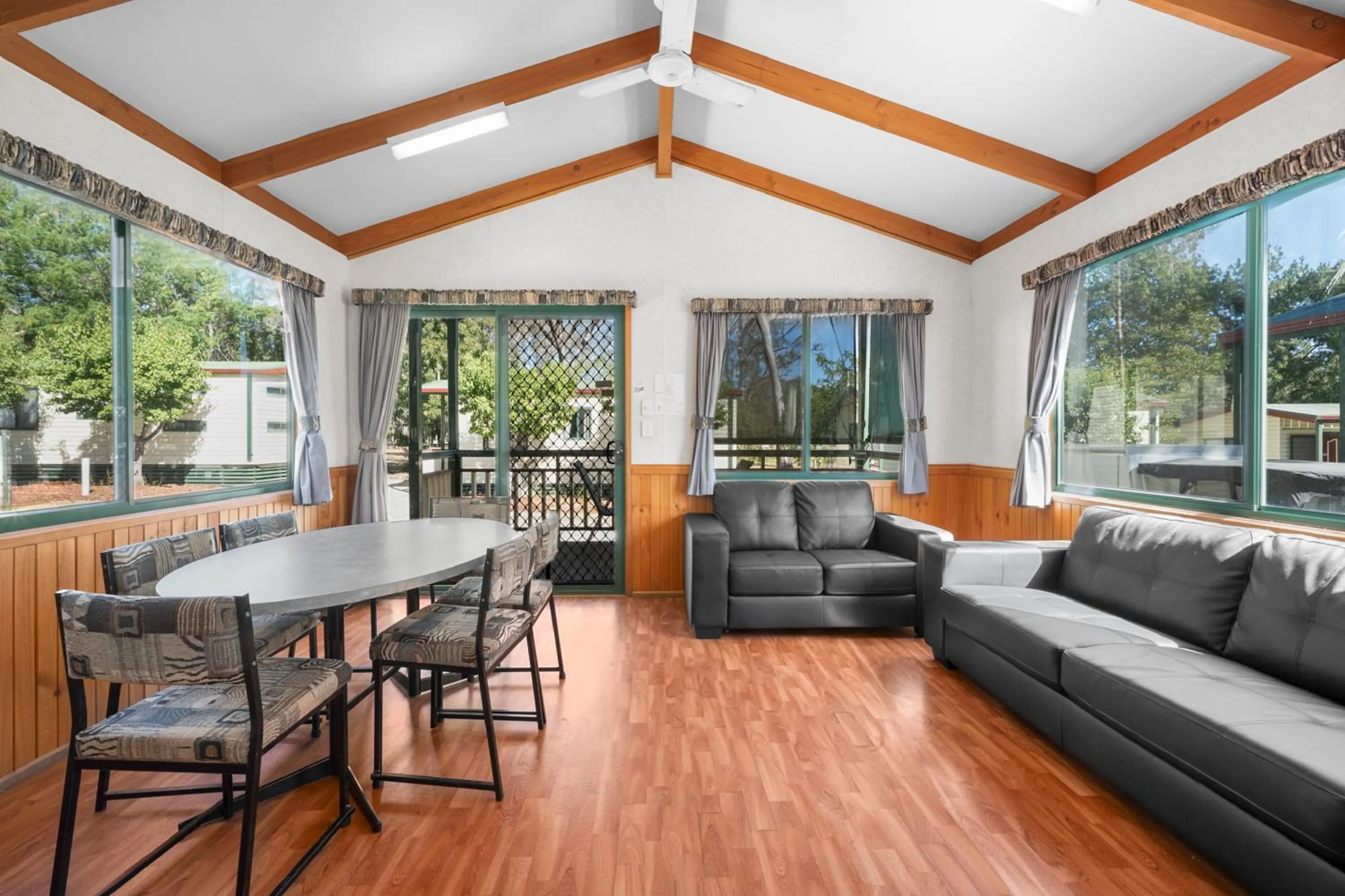 Living room in Albury Holiday Park