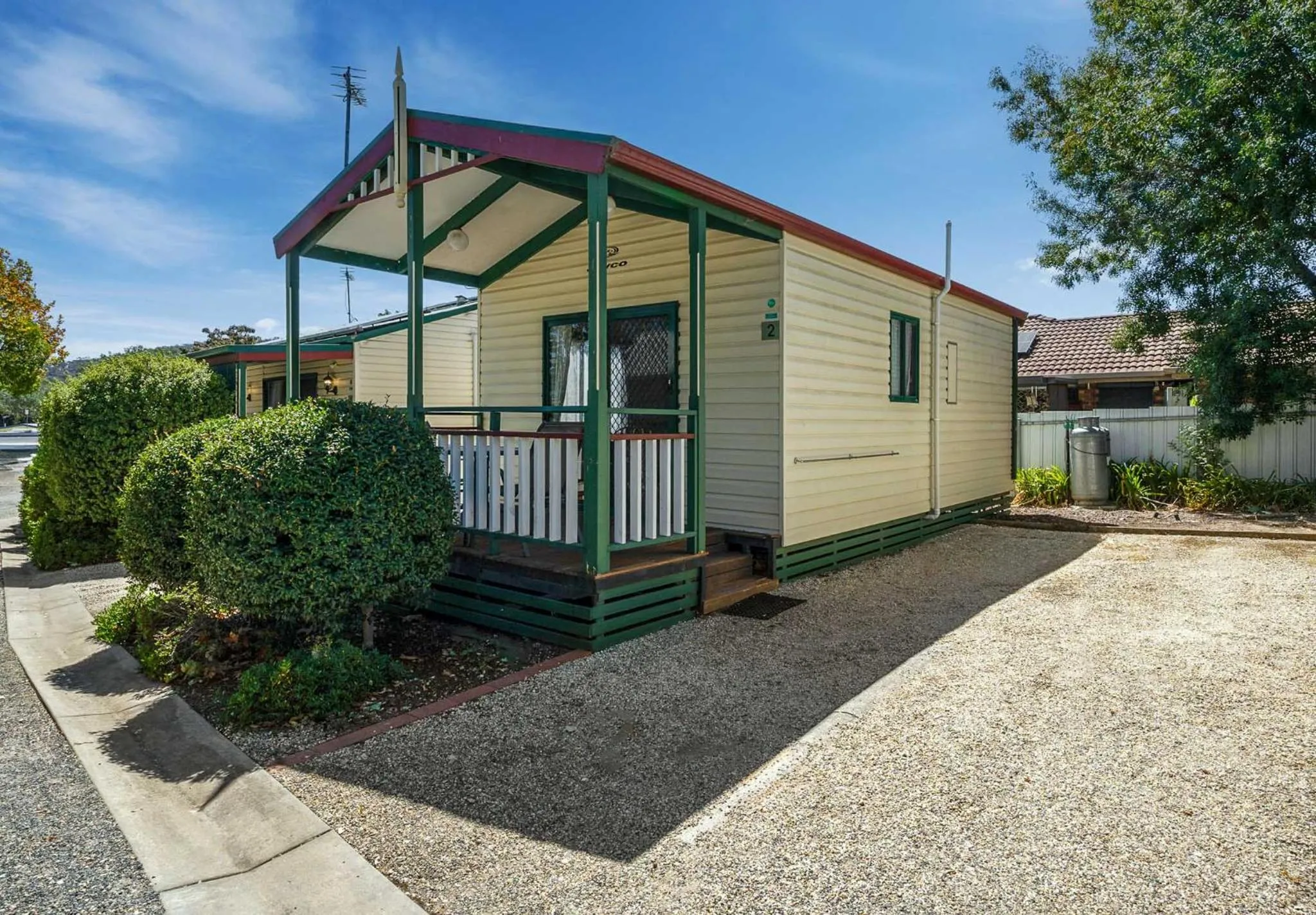 Balcony/Terrace in Albury Holiday Park