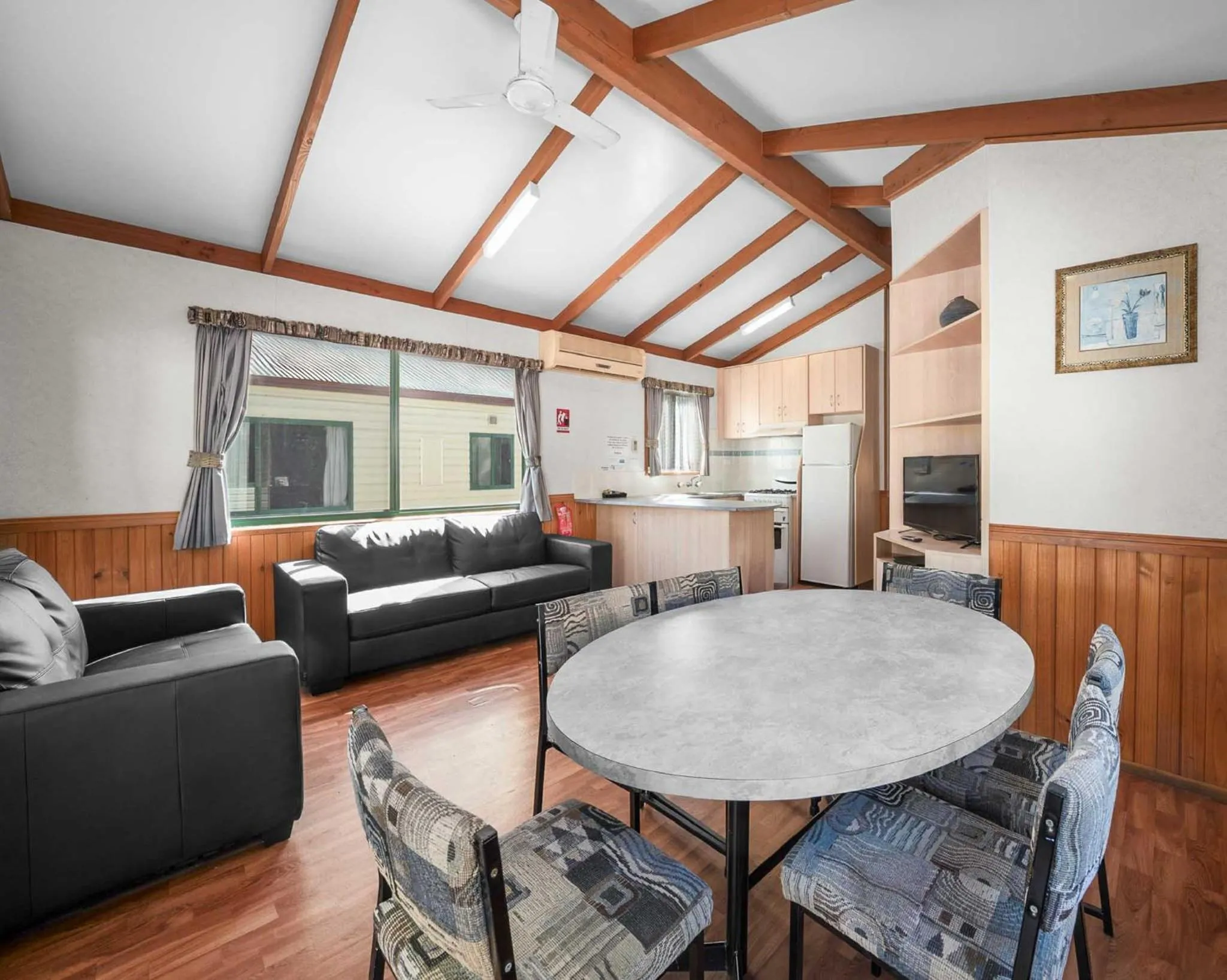 Living room in Albury Holiday Park