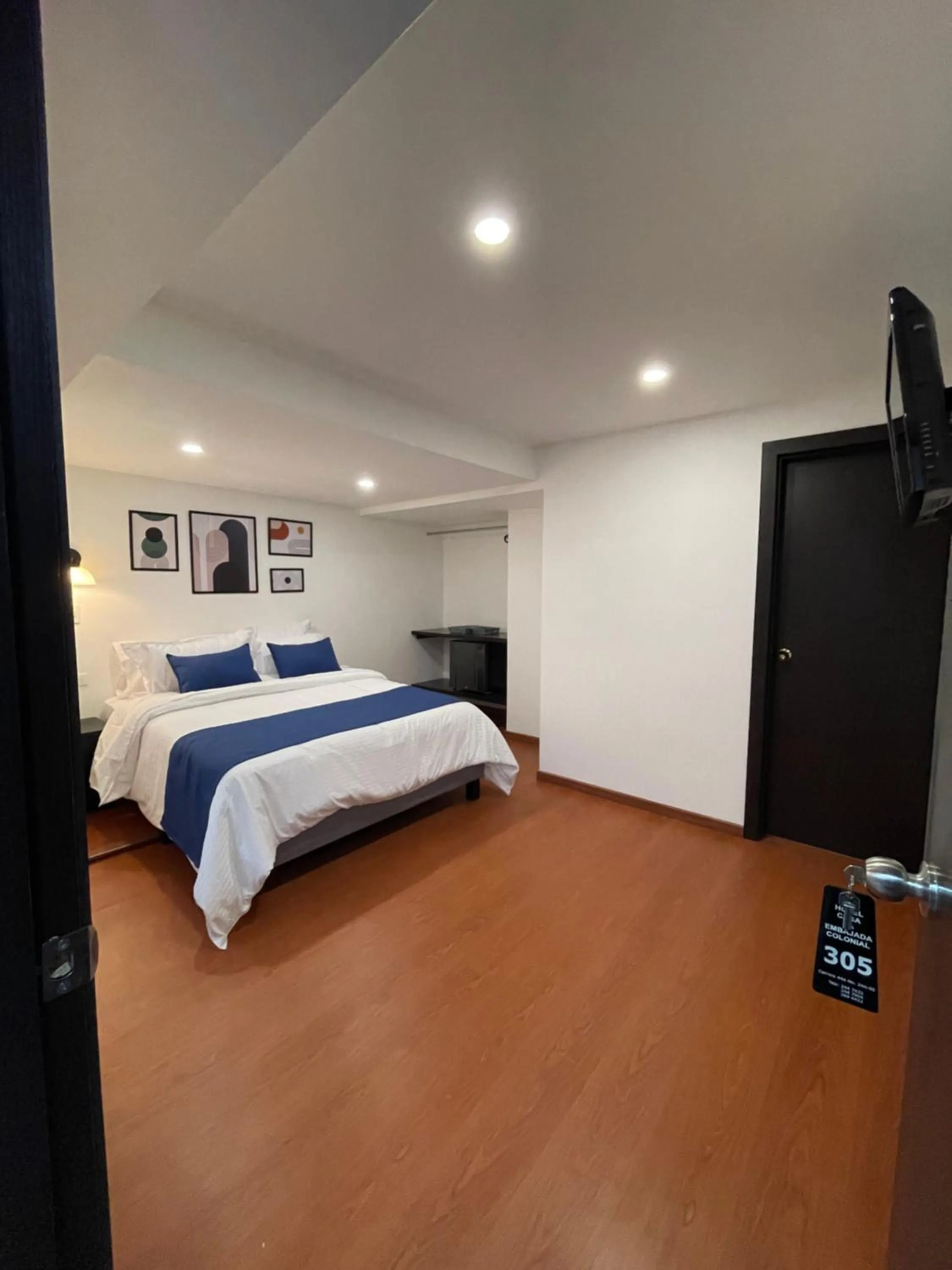 Bed in Hotel Embajada 44