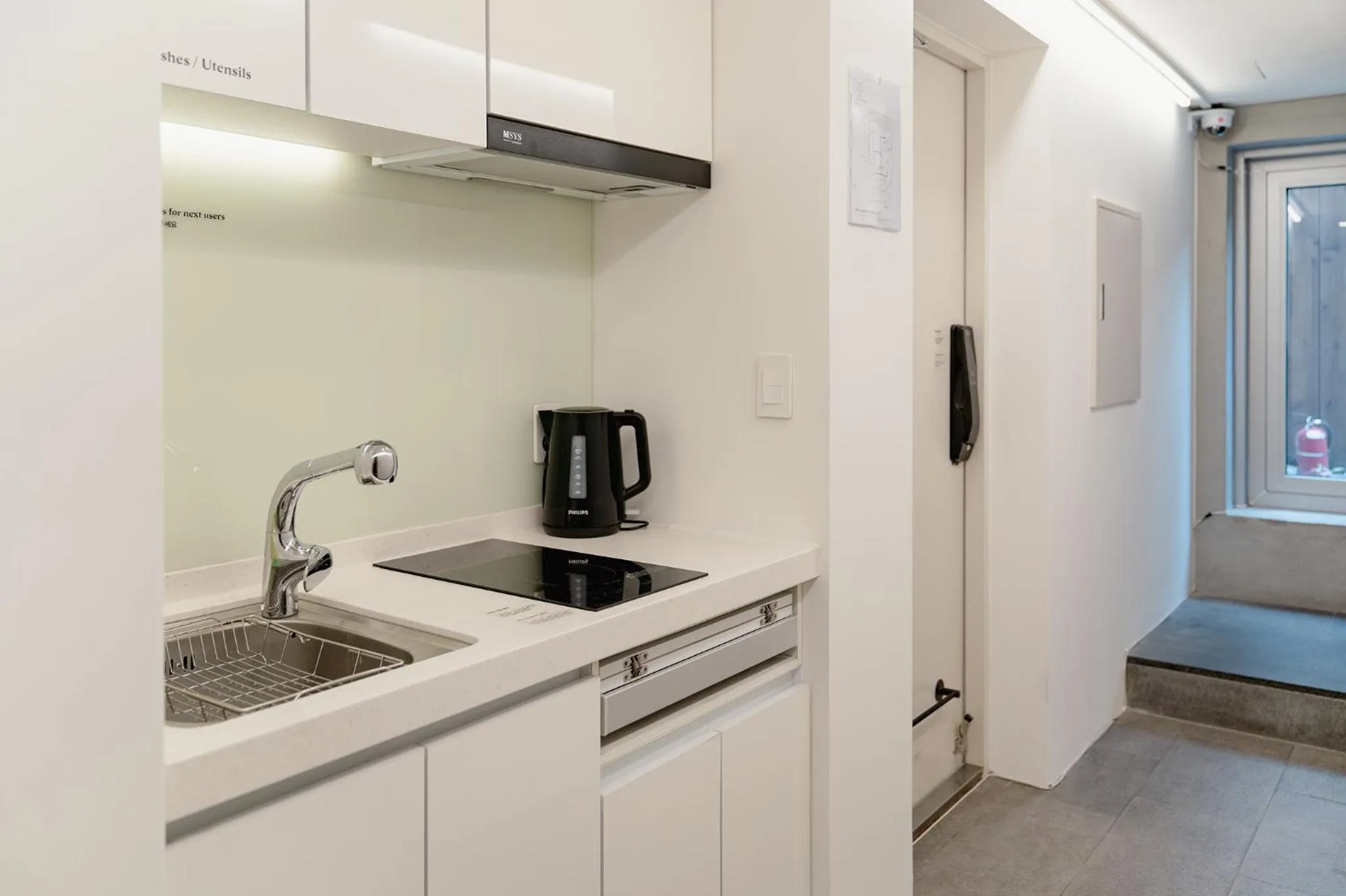 Kitchen or kitchenette in The Phase Boutique Hotel 동대문
