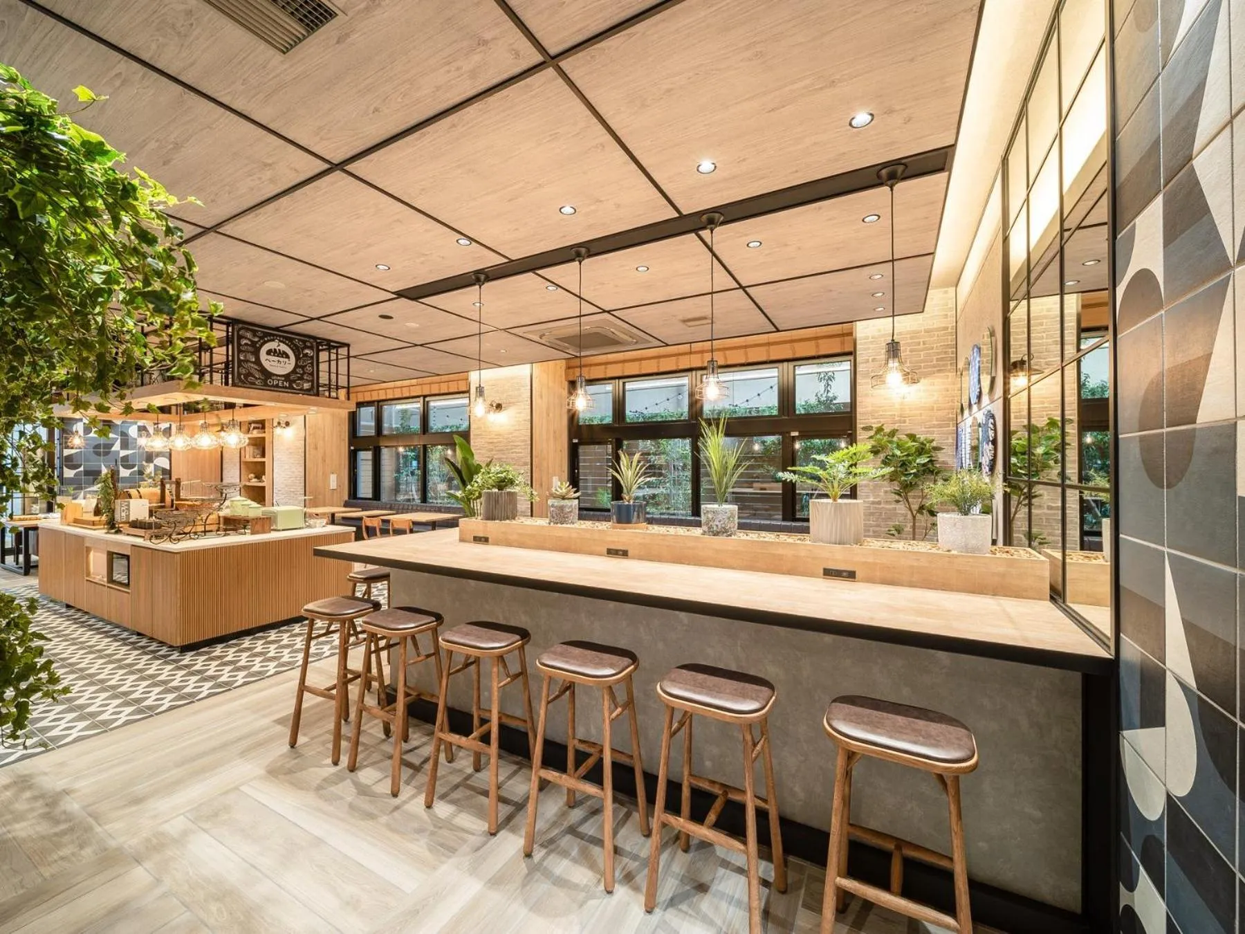 Lounge or bar in Super Hotel Premier Nagoya Sakuradoriguchi