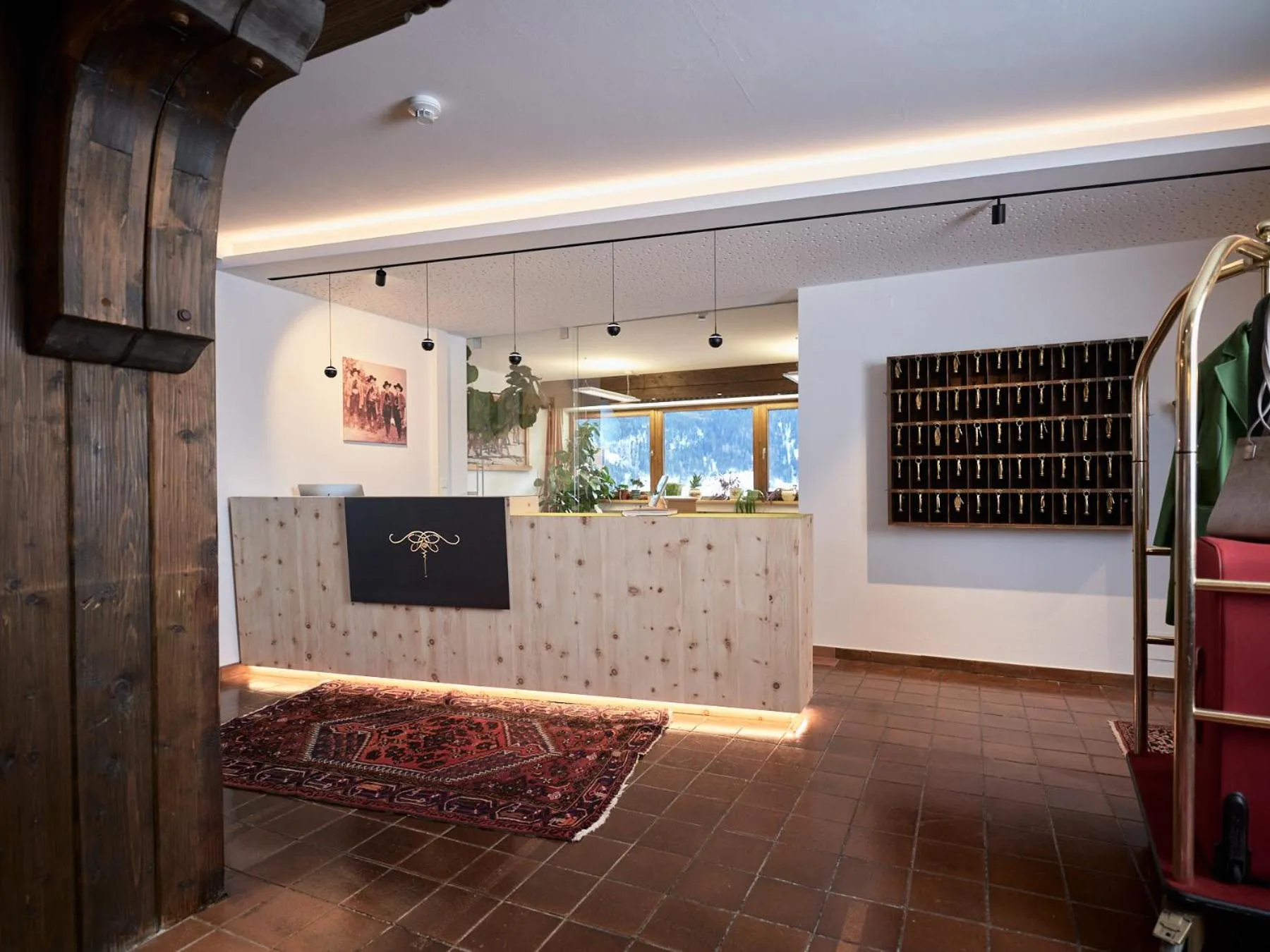 Lobby or reception in Panoramahotel Fliesserhof