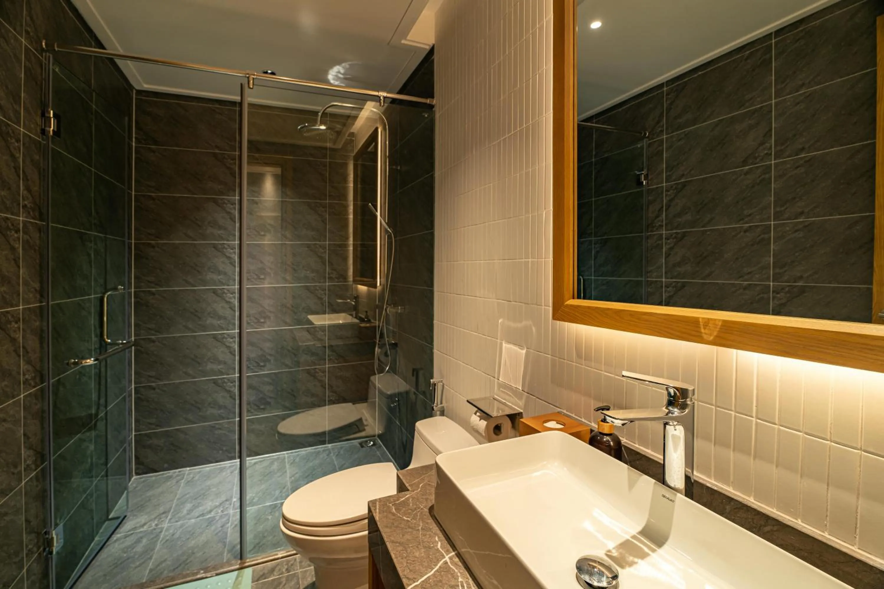 Shower in Nam Dat Hotel by D'Lecia Ha Long