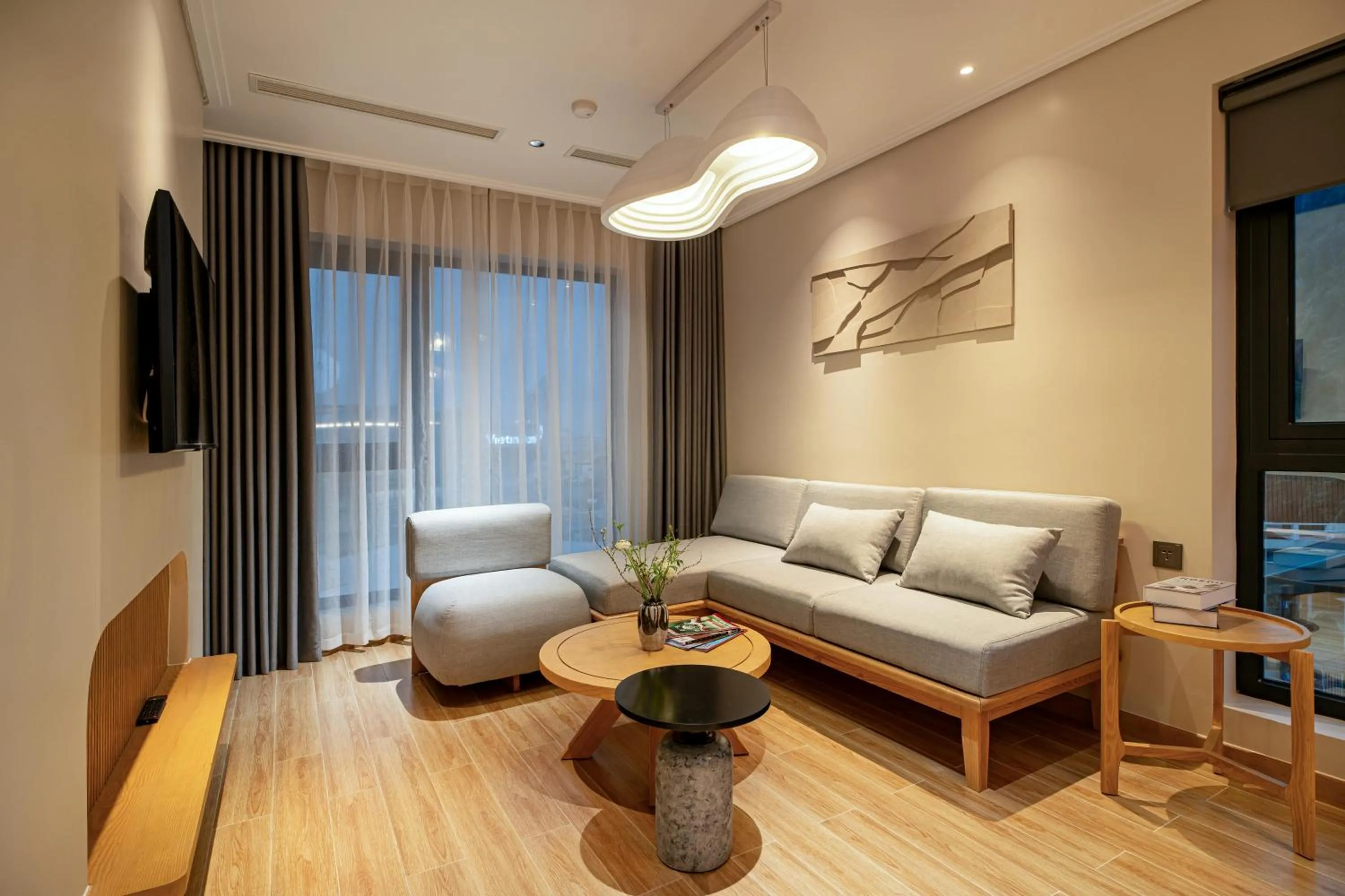 Seating area in Nam Dat Hotel by D'Lecia Ha Long