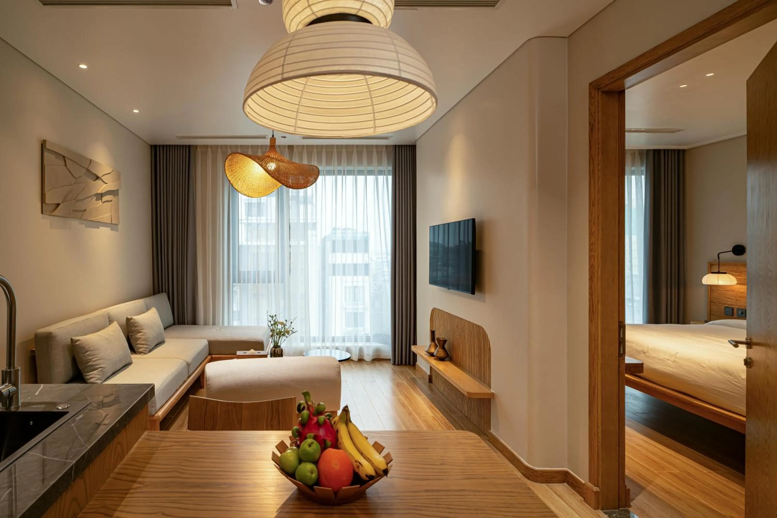 TV and multimedia, Bed in Nam Dat Hotel by D'Lecia Ha Long