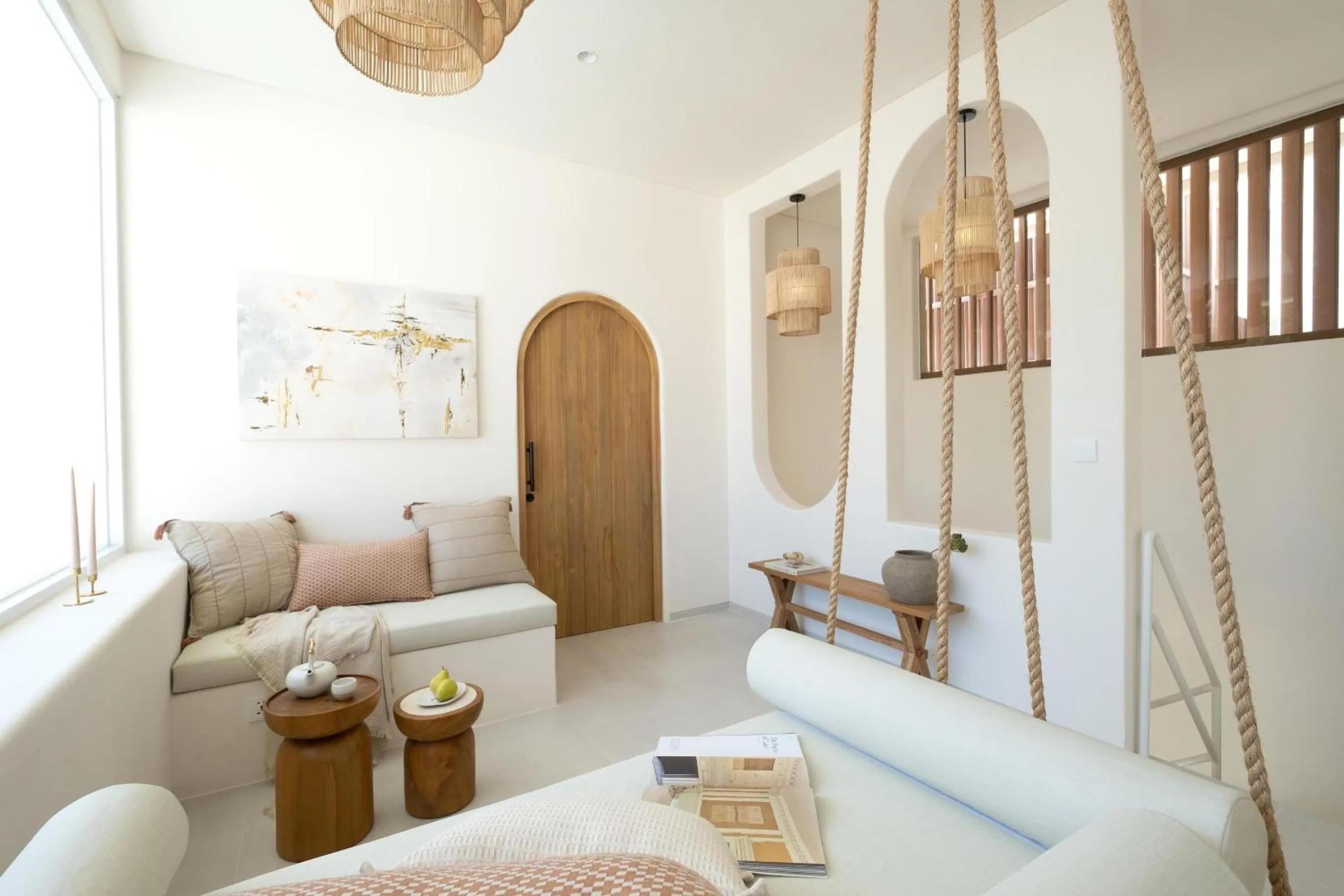 Seating area in Mazari Villas