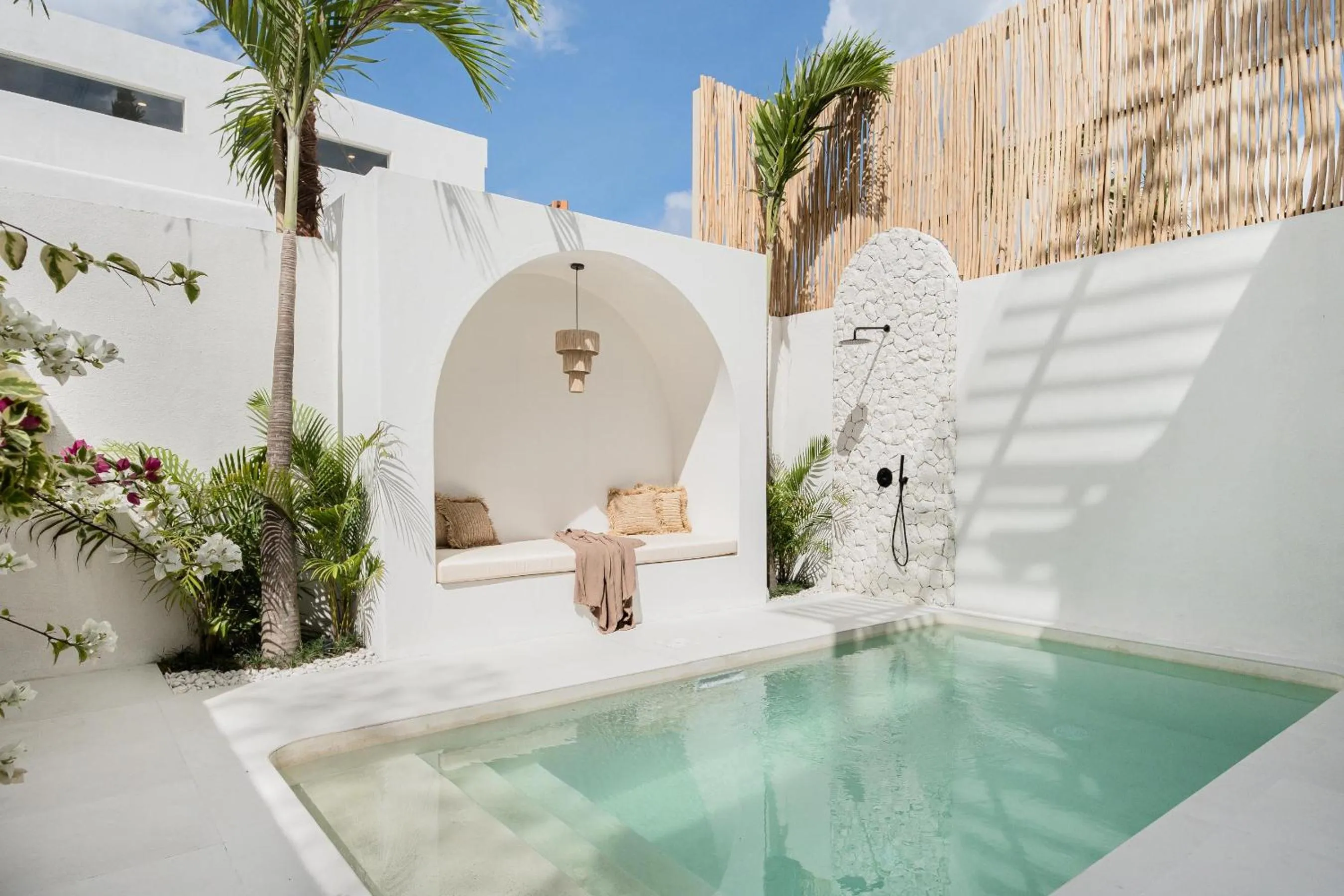 Pool view in Mazari Villas