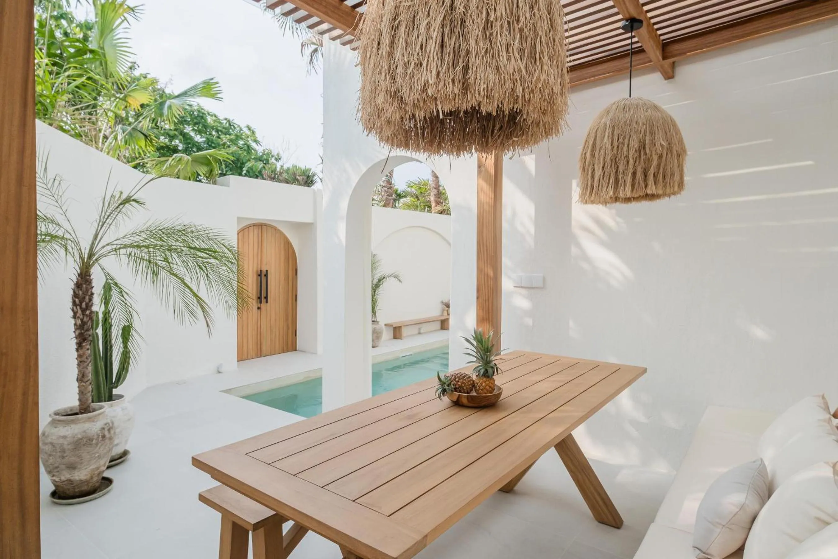 Dining area in Mazari Villas