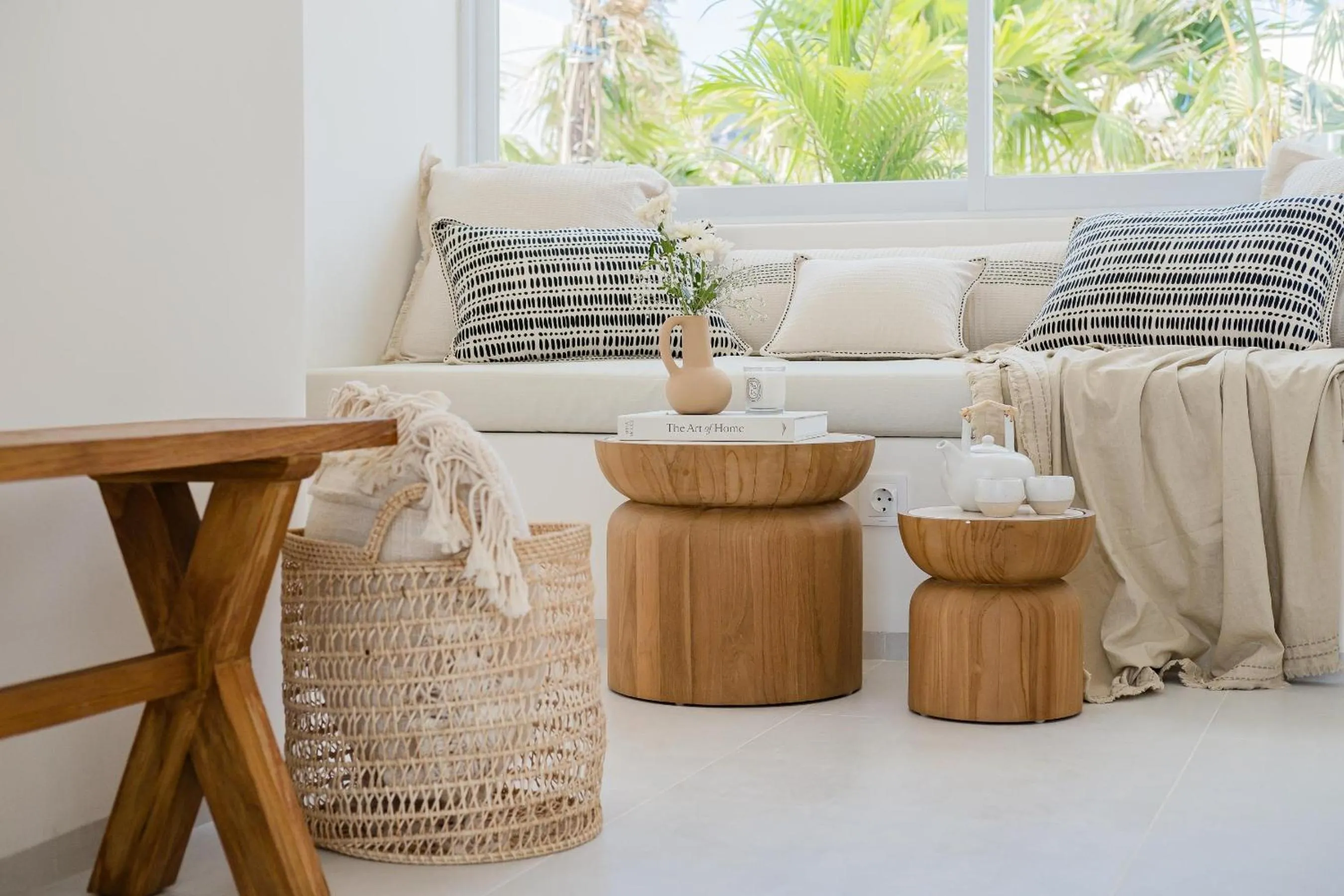 Seating area in Mazari Villas