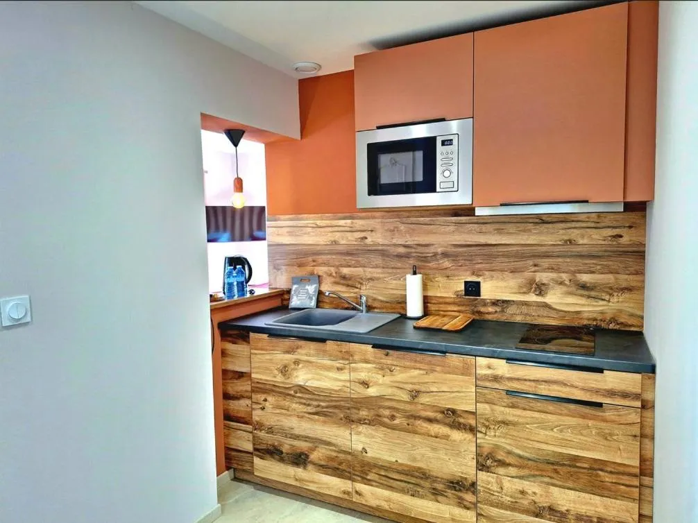 Kitchen or kitchenette in Domaine de la Mautanne