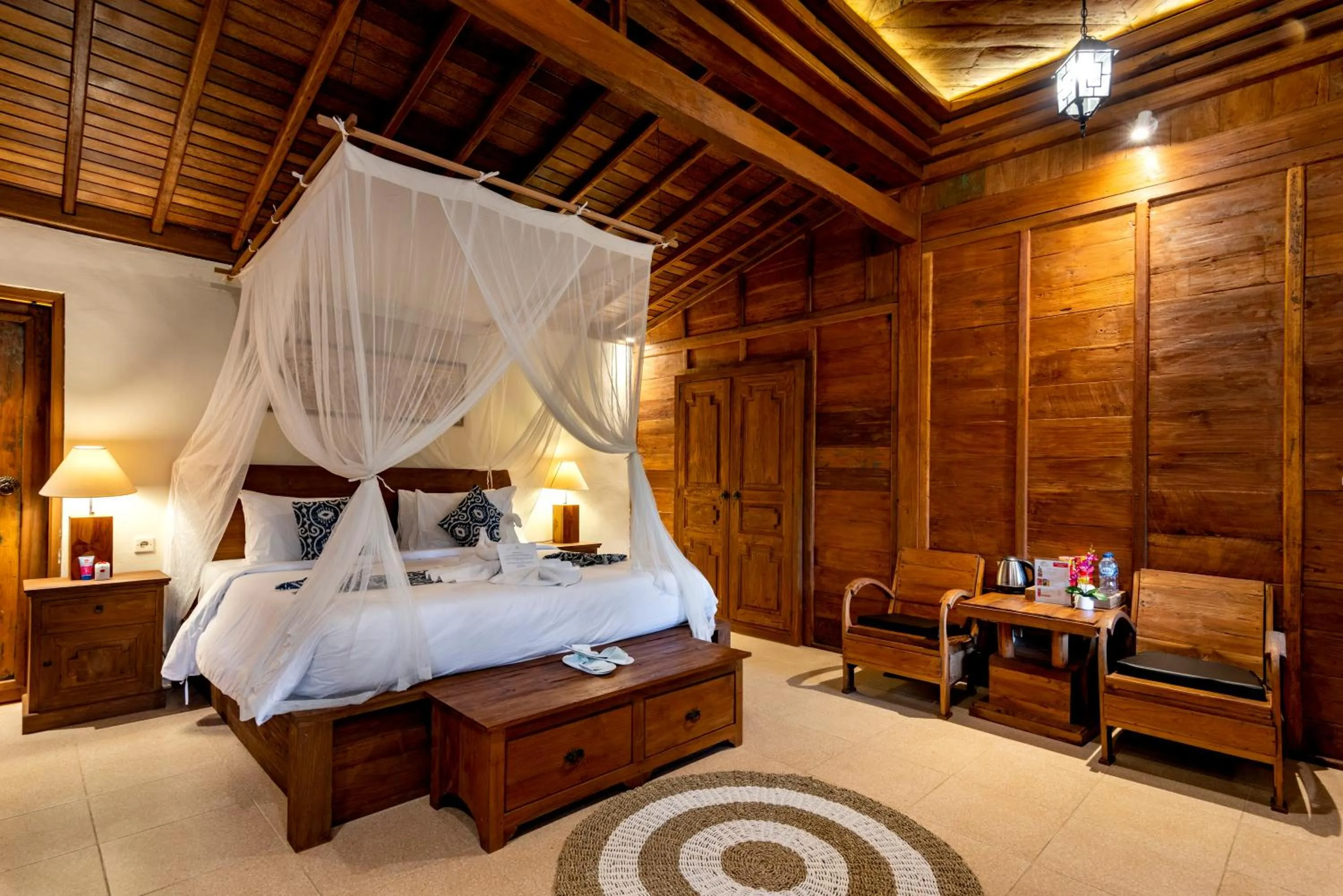 Bed in Taksu Sebatu Villa by Dhananjaya Hospitality