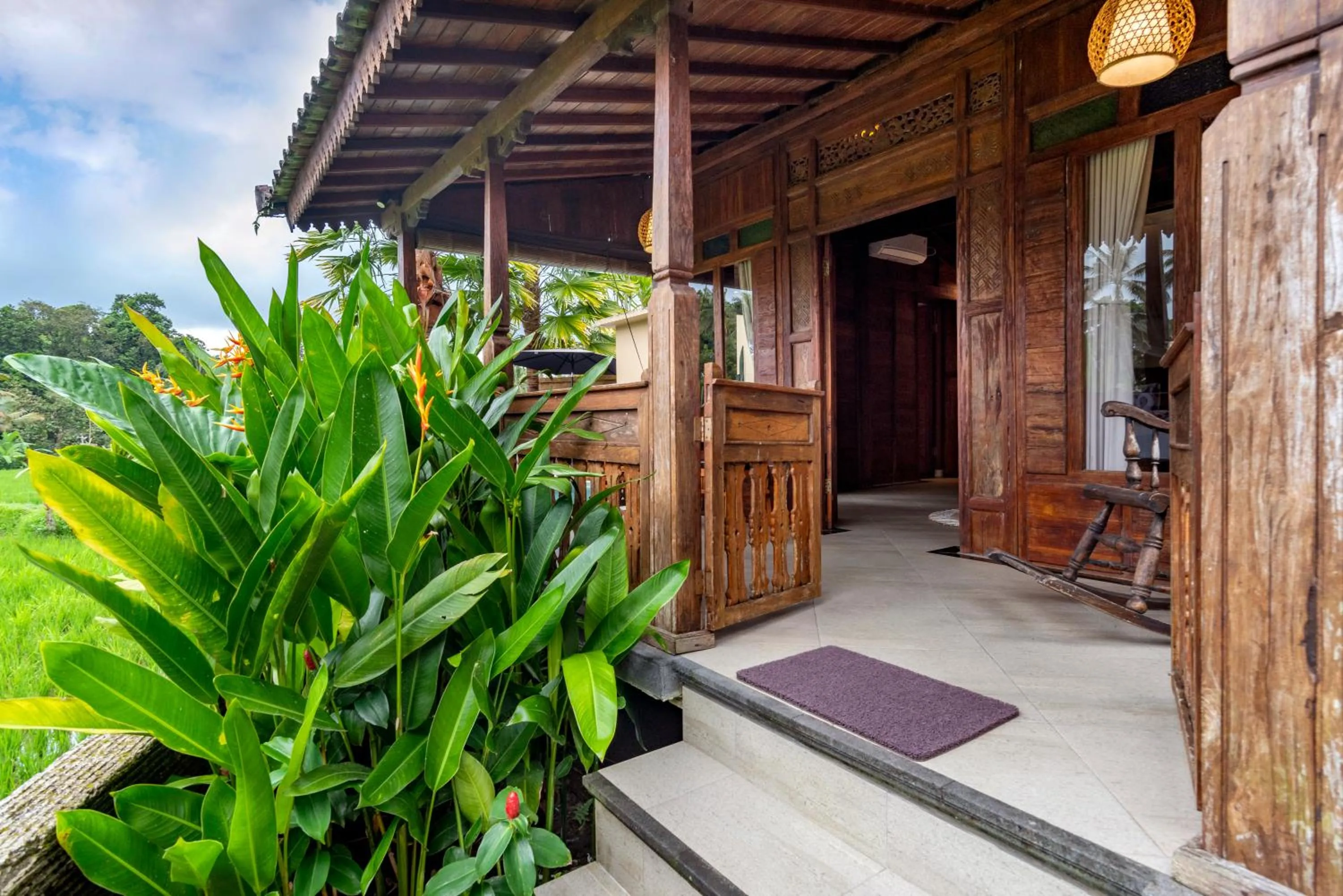 Patio in Taksu Sebatu Villa by Dhananjaya Hospitality
