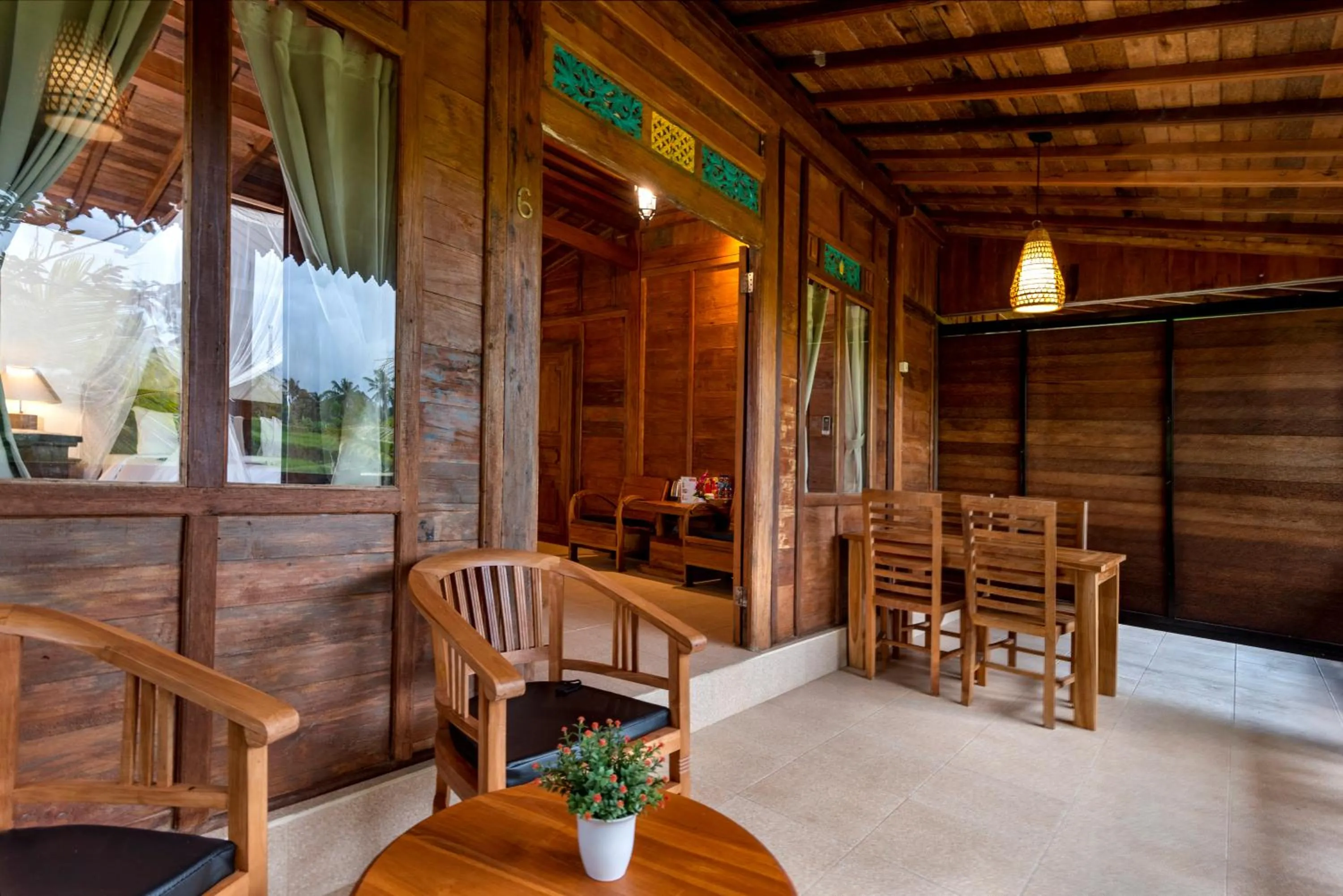 Patio in Taksu Sebatu Villa by Dhananjaya Hospitality