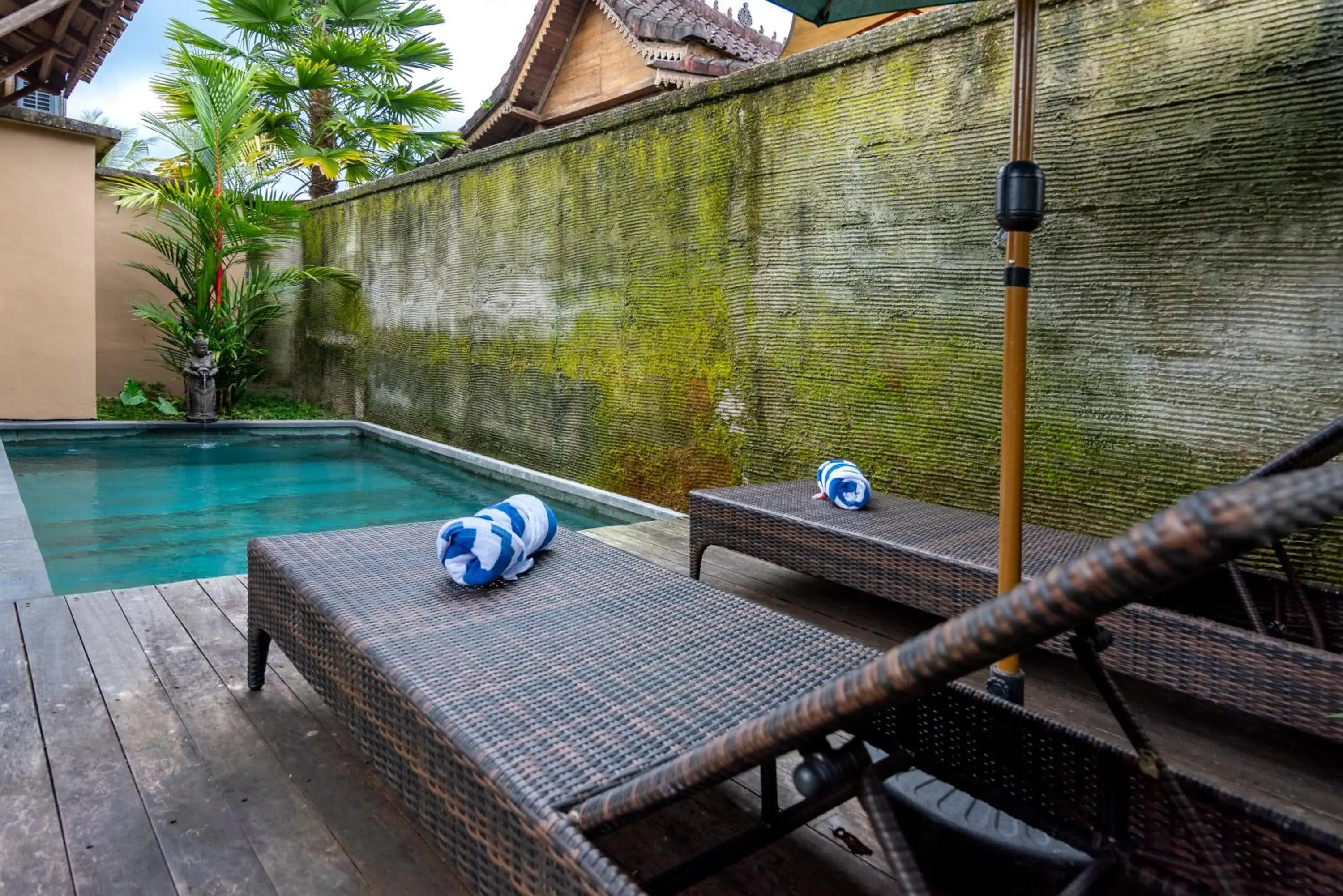 Pool view in Taksu Sebatu Villa by Dhananjaya Hospitality Pool view in Taksu Sebatu Villa by Dhananjaya Hospitality