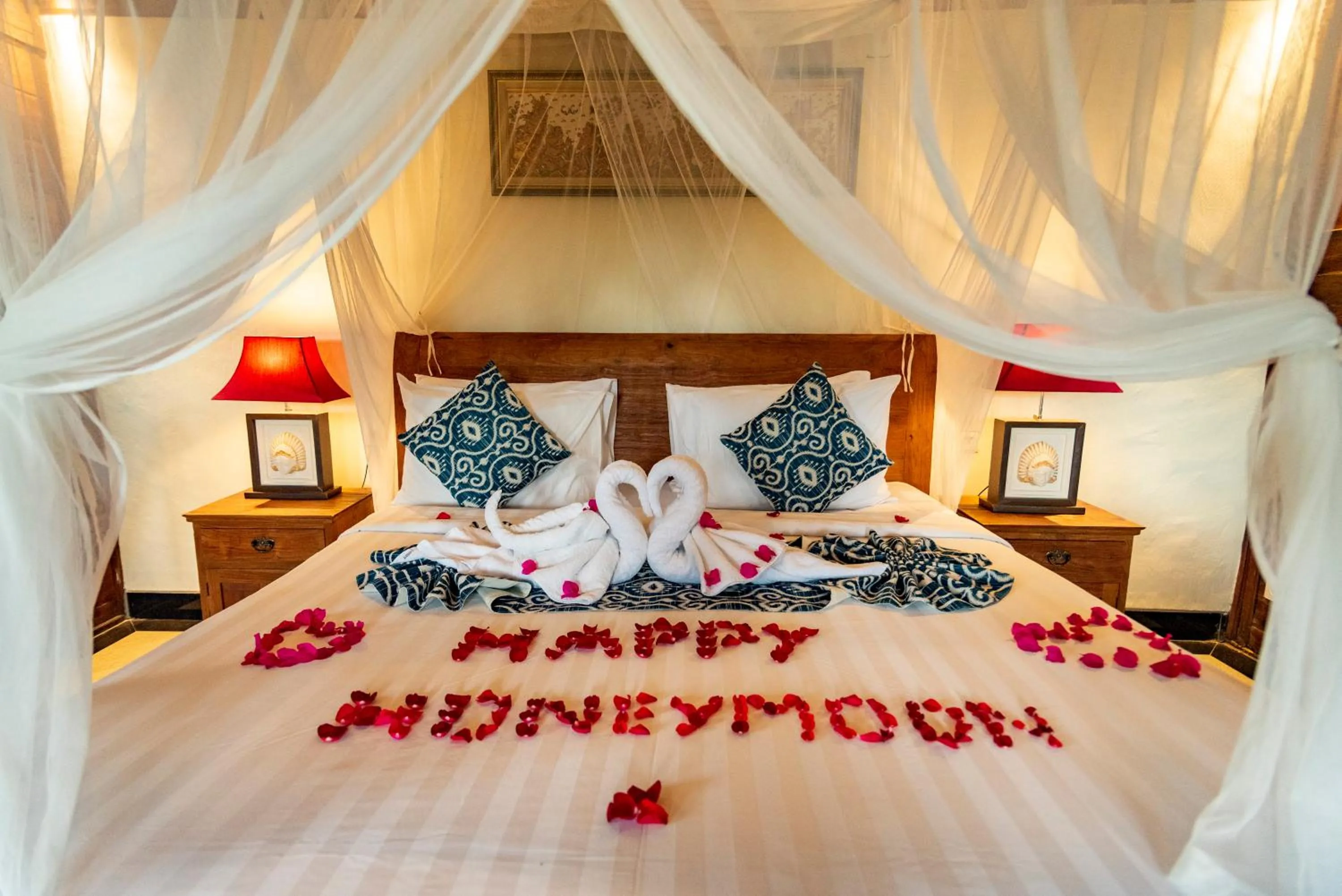 Bed in Taksu Sebatu Villa by Dhananjaya Hospitality