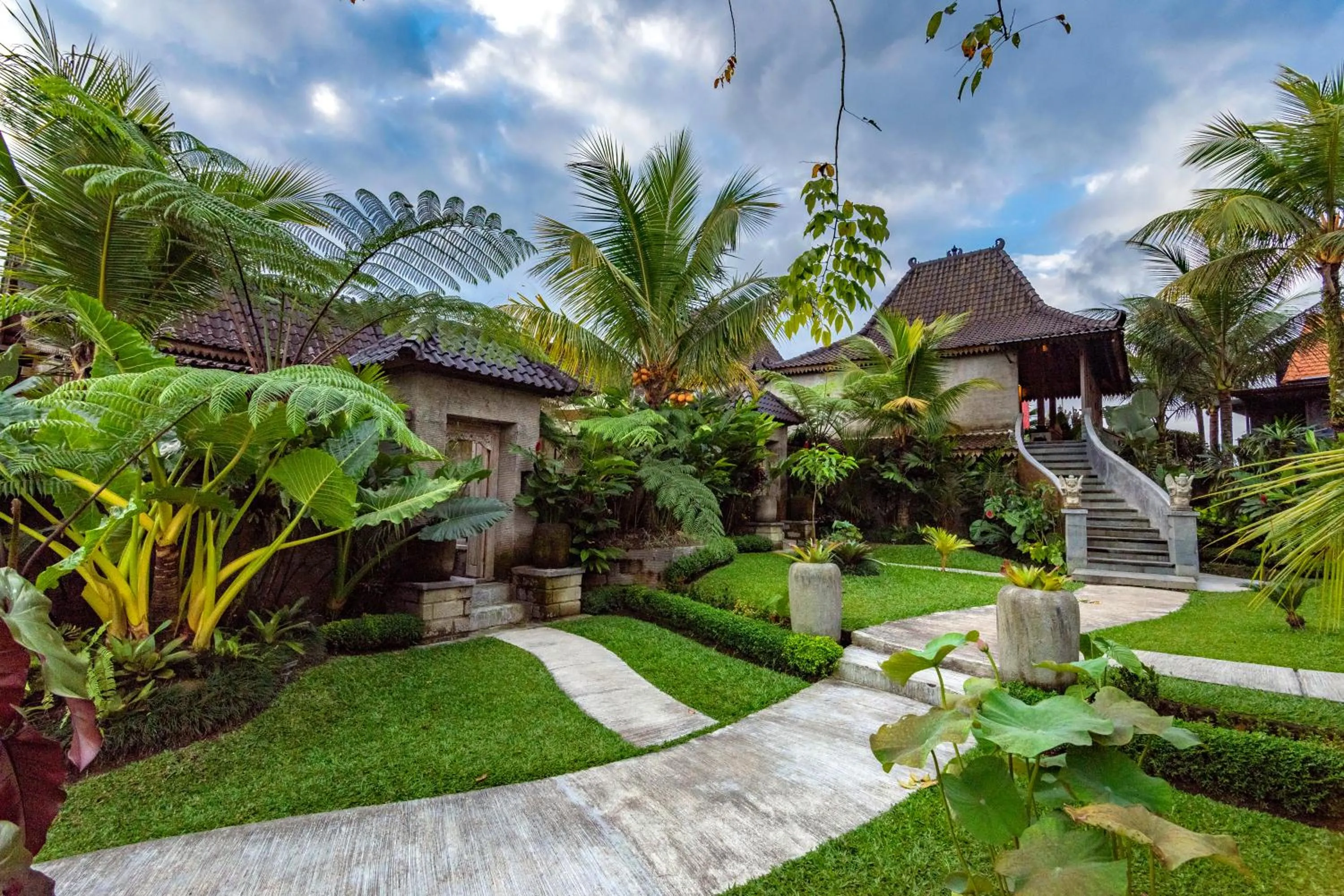 Garden in Taksu Sebatu Villa by Dhananjaya Hospitality
