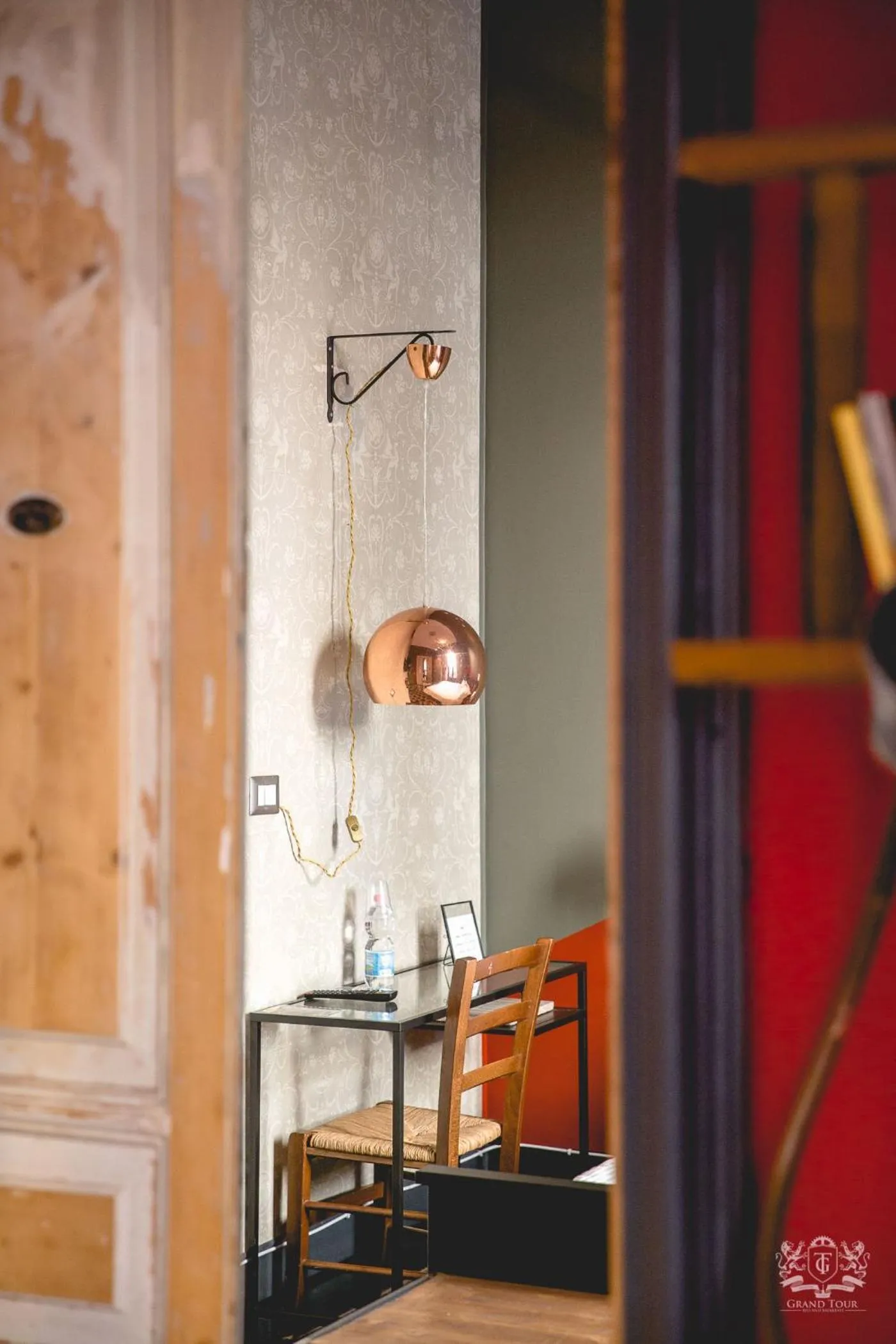 Decorative detail in Grand Tour Design Guest House Catania Self Check-in