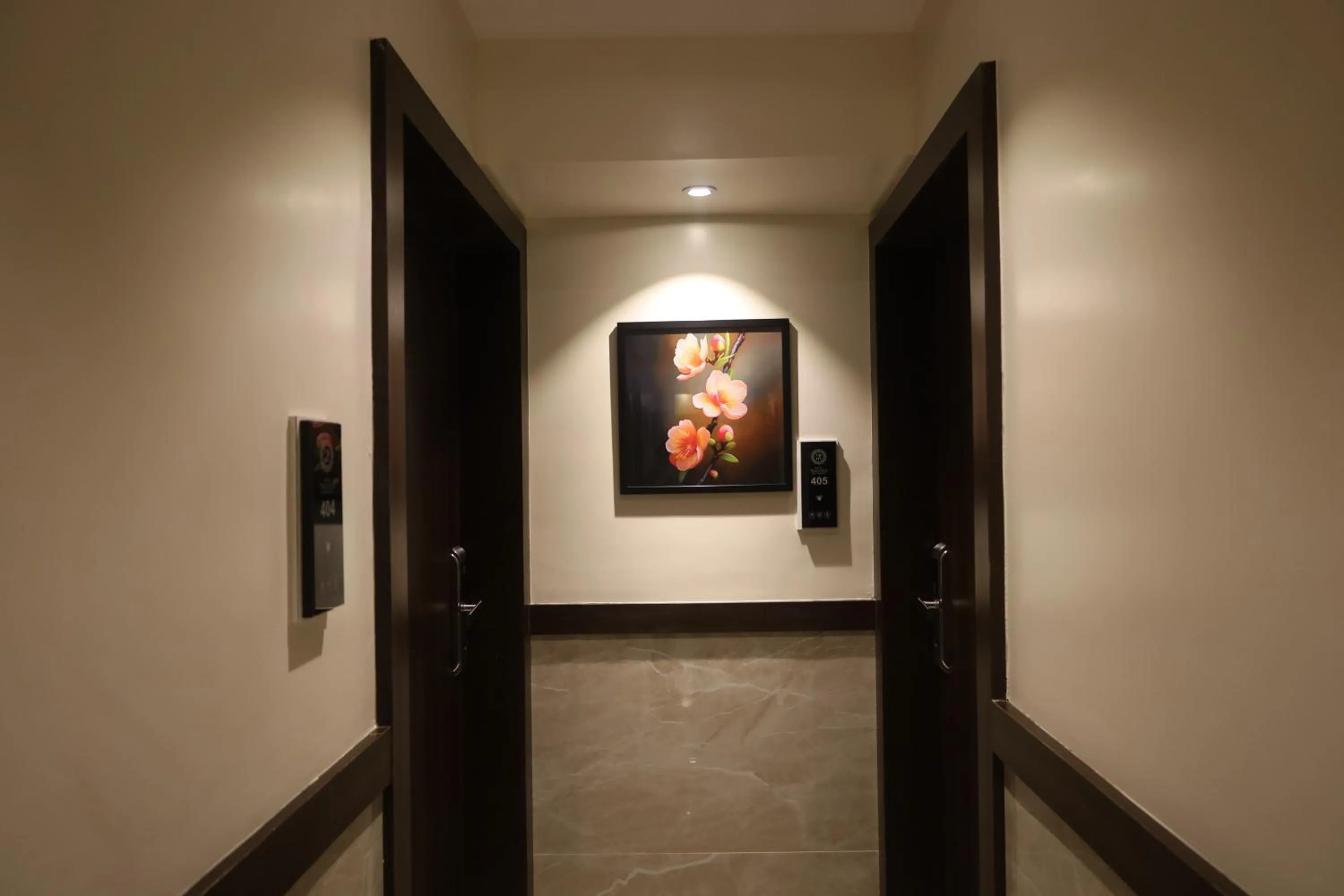 Decorative detail in Hotel Prestige Residency