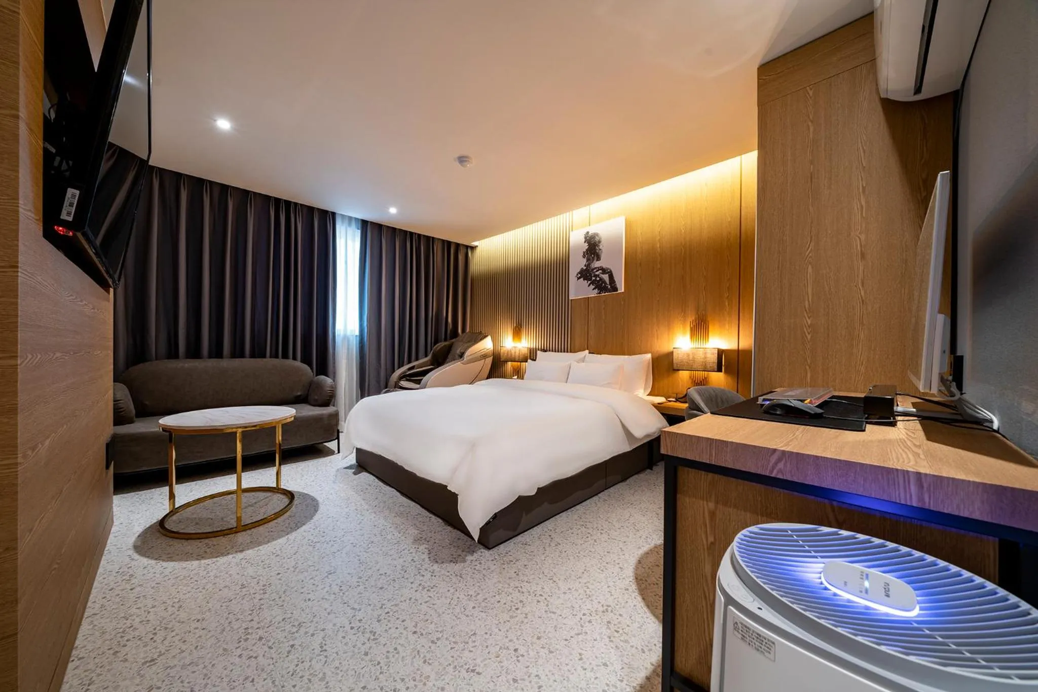 Bed in 충주 어반브라운호텔