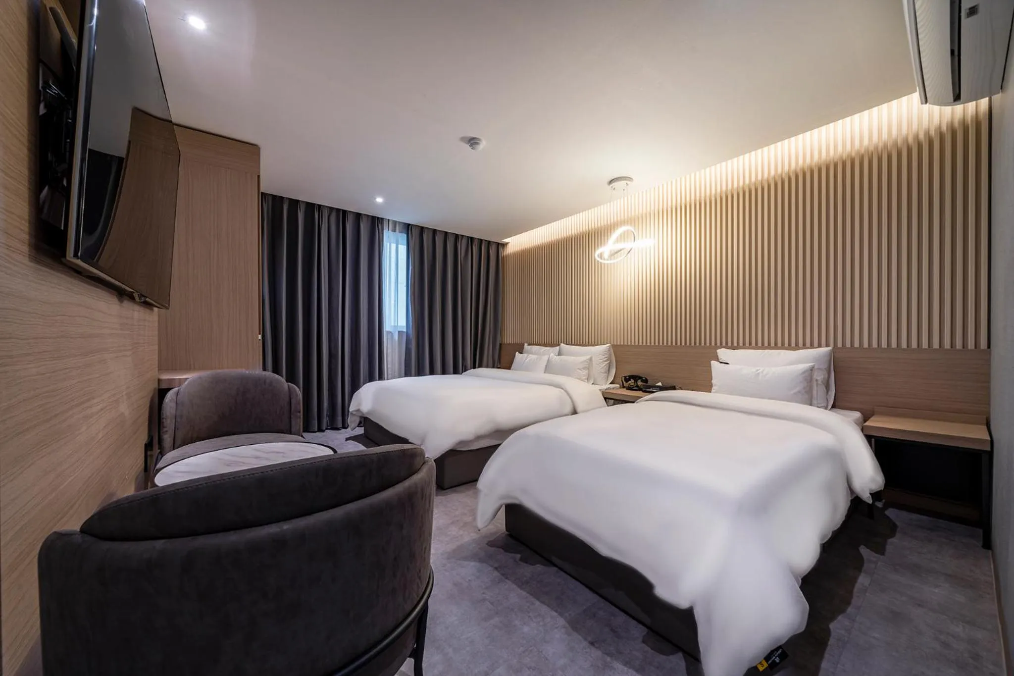 Bed in 충주 어반브라운호텔