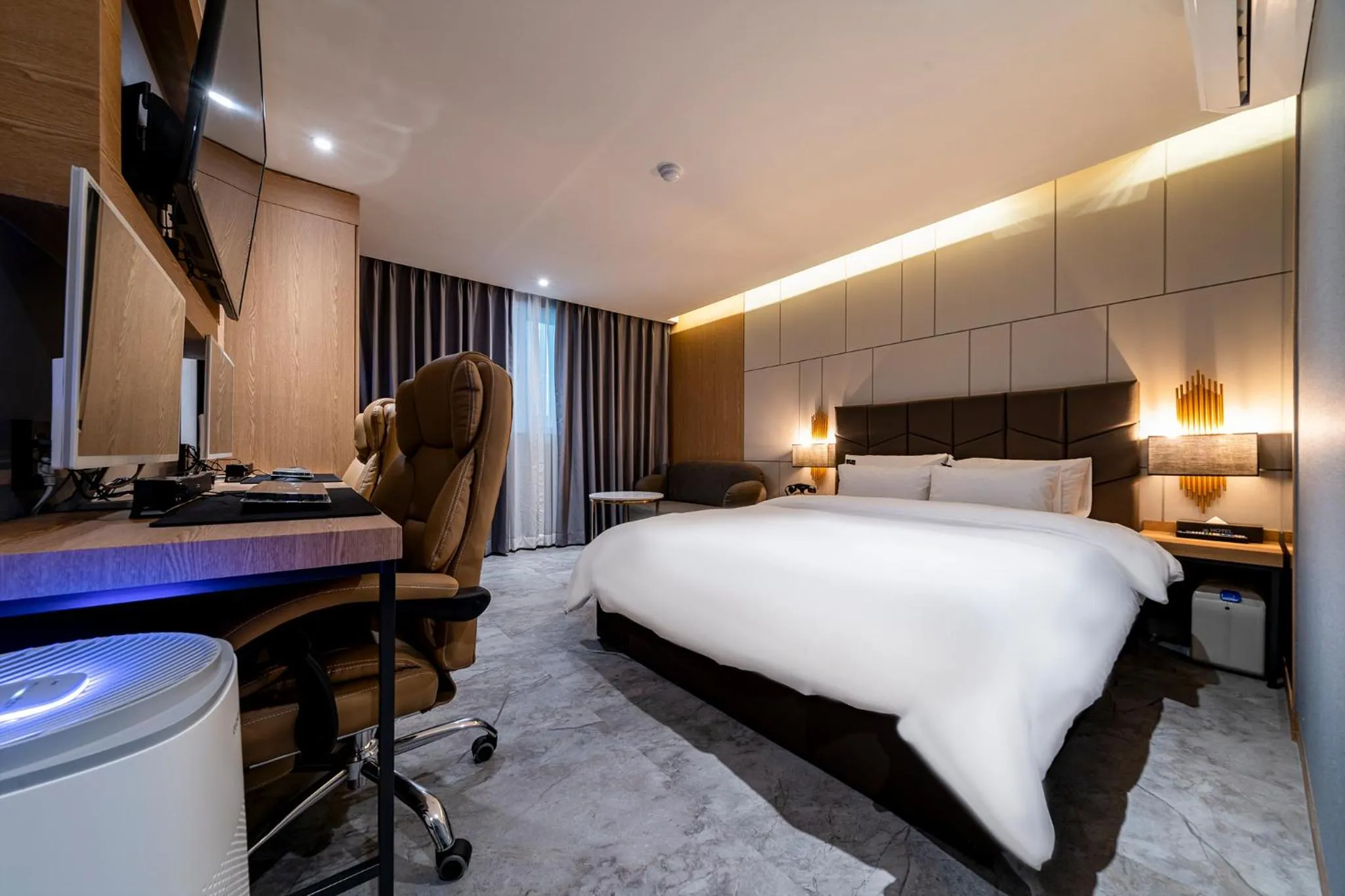 Bed in 충주 어반브라운호텔