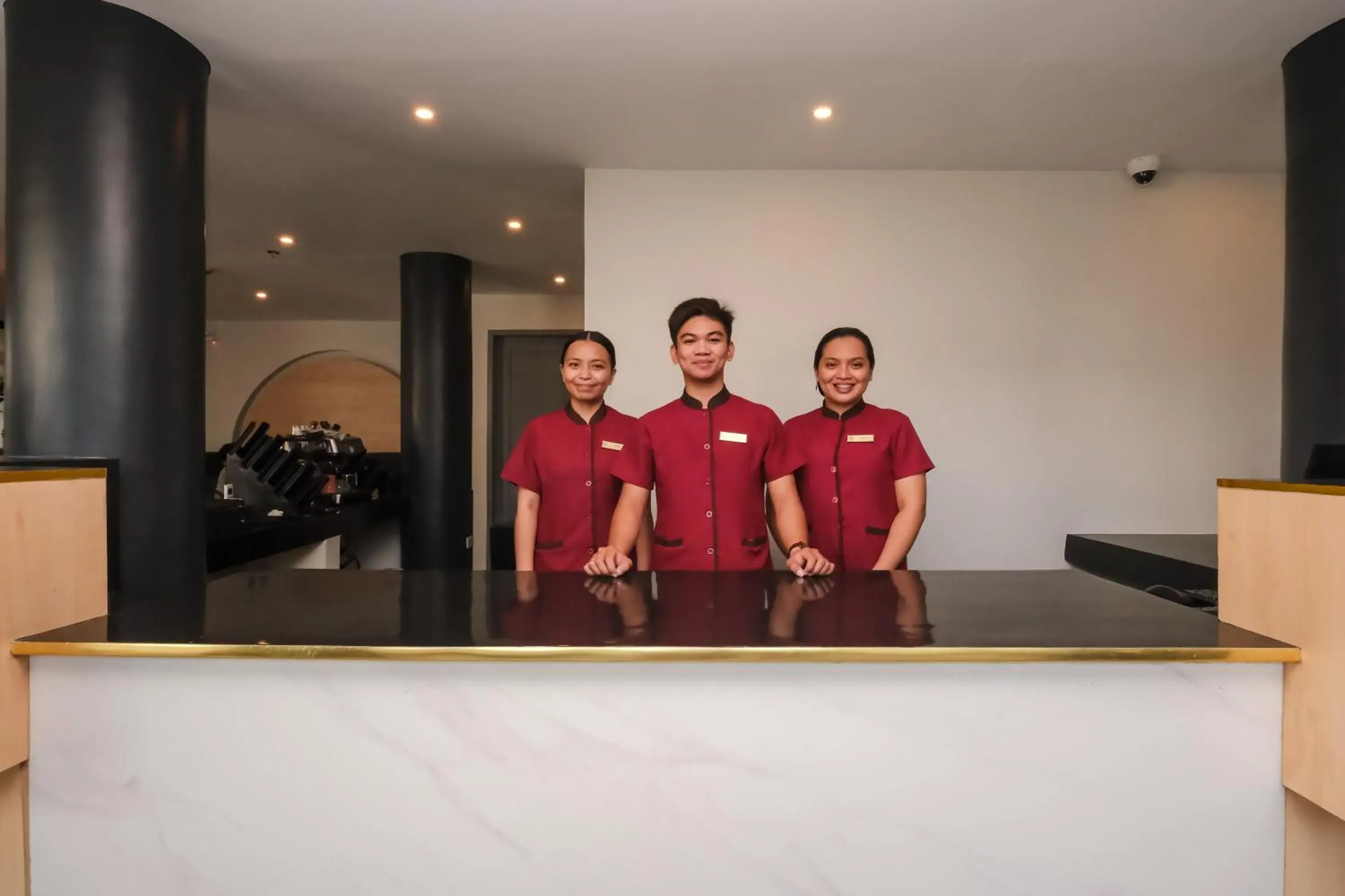 Lobby or reception in The Quarters by Rosey Lobby or reception in The Quarters by Rosey