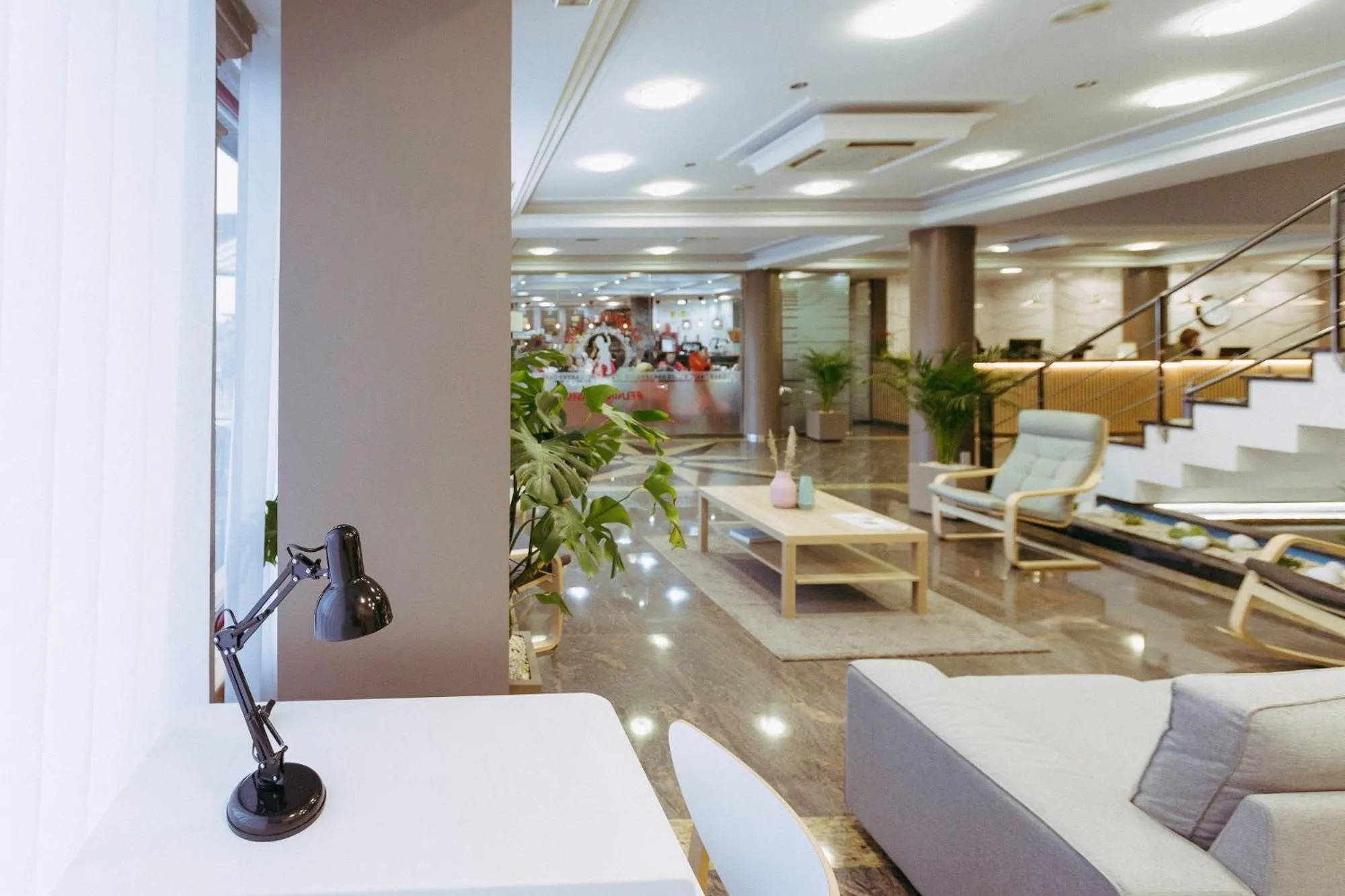 Lobby or reception in Hotel Alfonso I