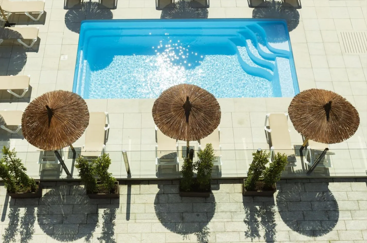 Garden view in Hotel Alfonso I