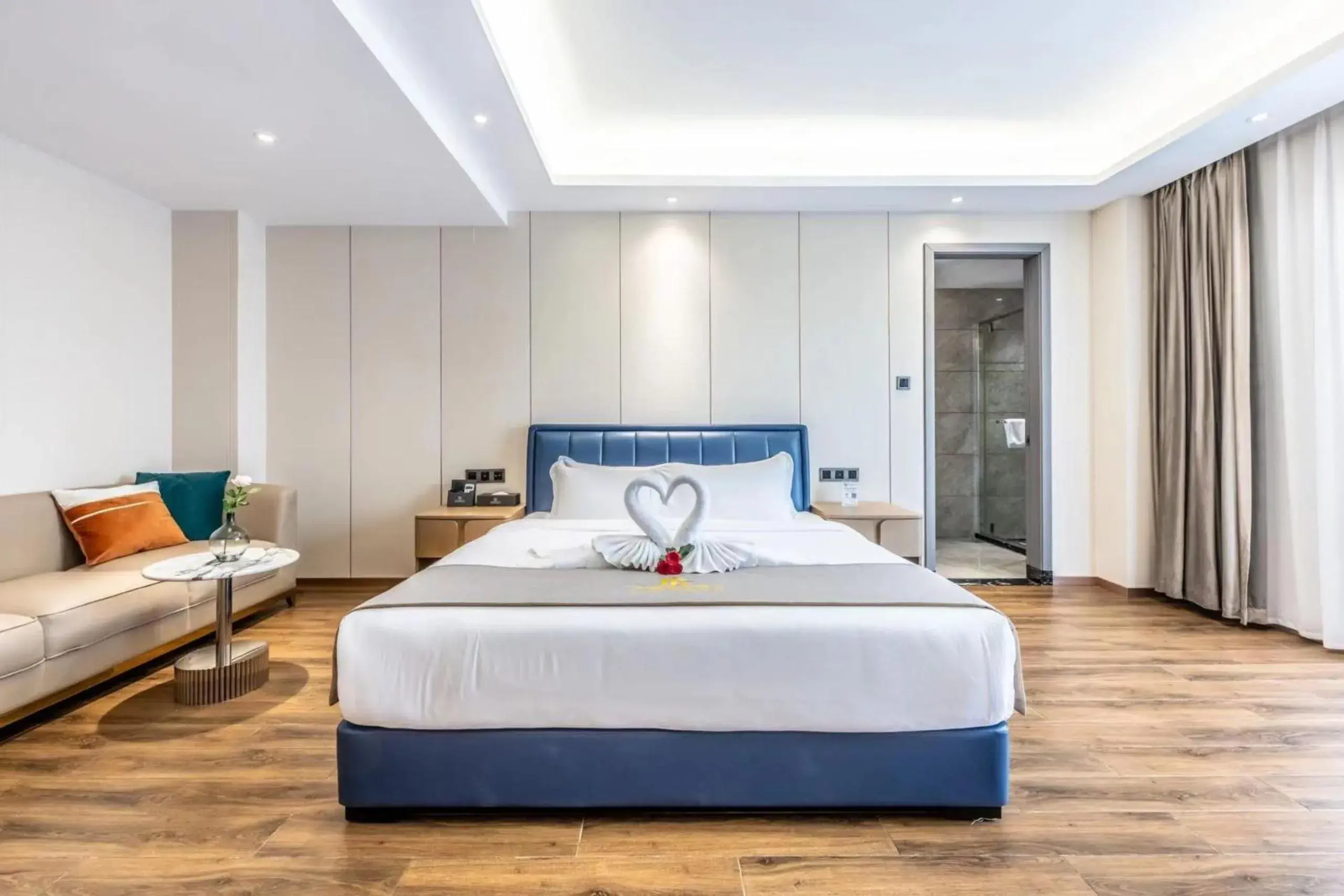 Business Double Room with Gym Access in Bole Jing Pin Hotel Business Double Room with Gym Access in Bole Jing Pin Hotel