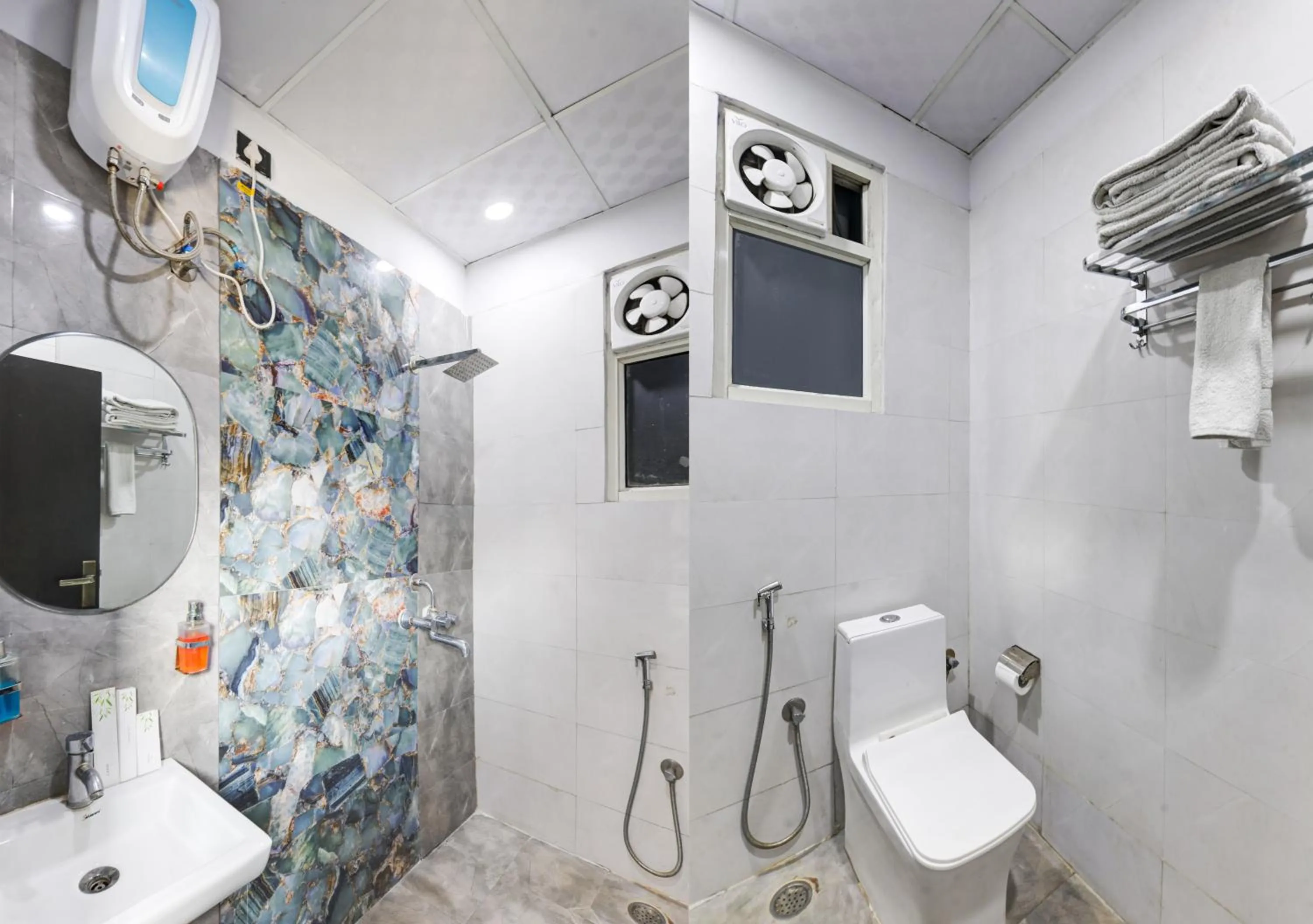 Shower in Hotel The Rasa at Vasundhara