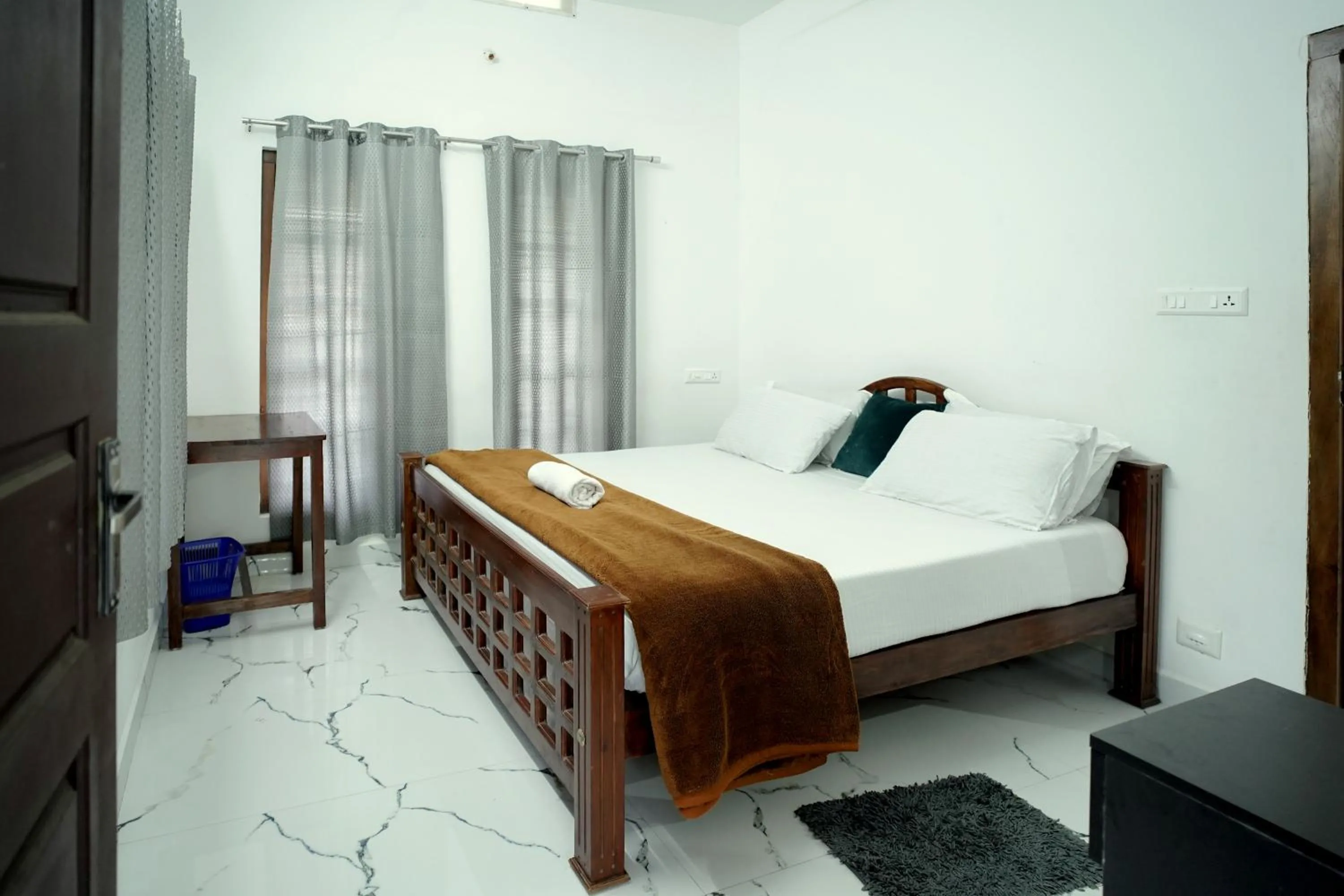 Bed in Dean Dale Cottages