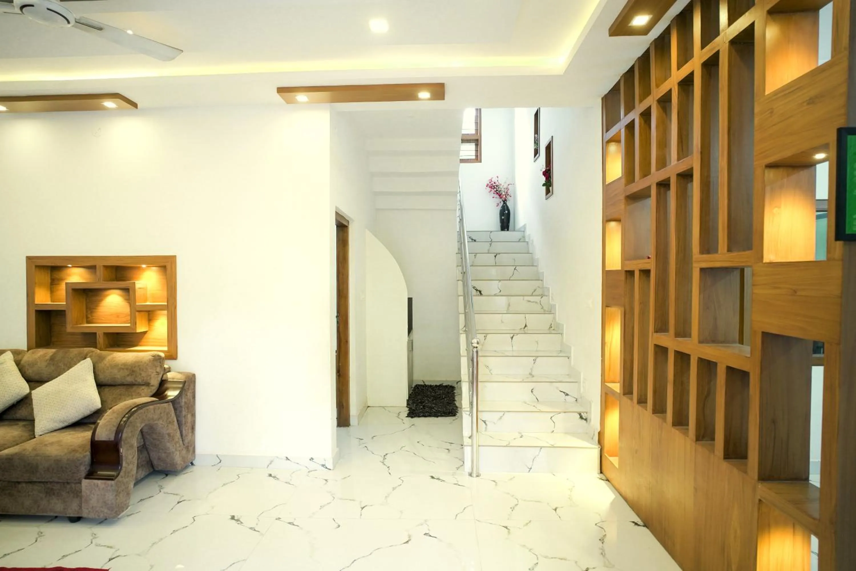 Living room in Dean Dale Cottages