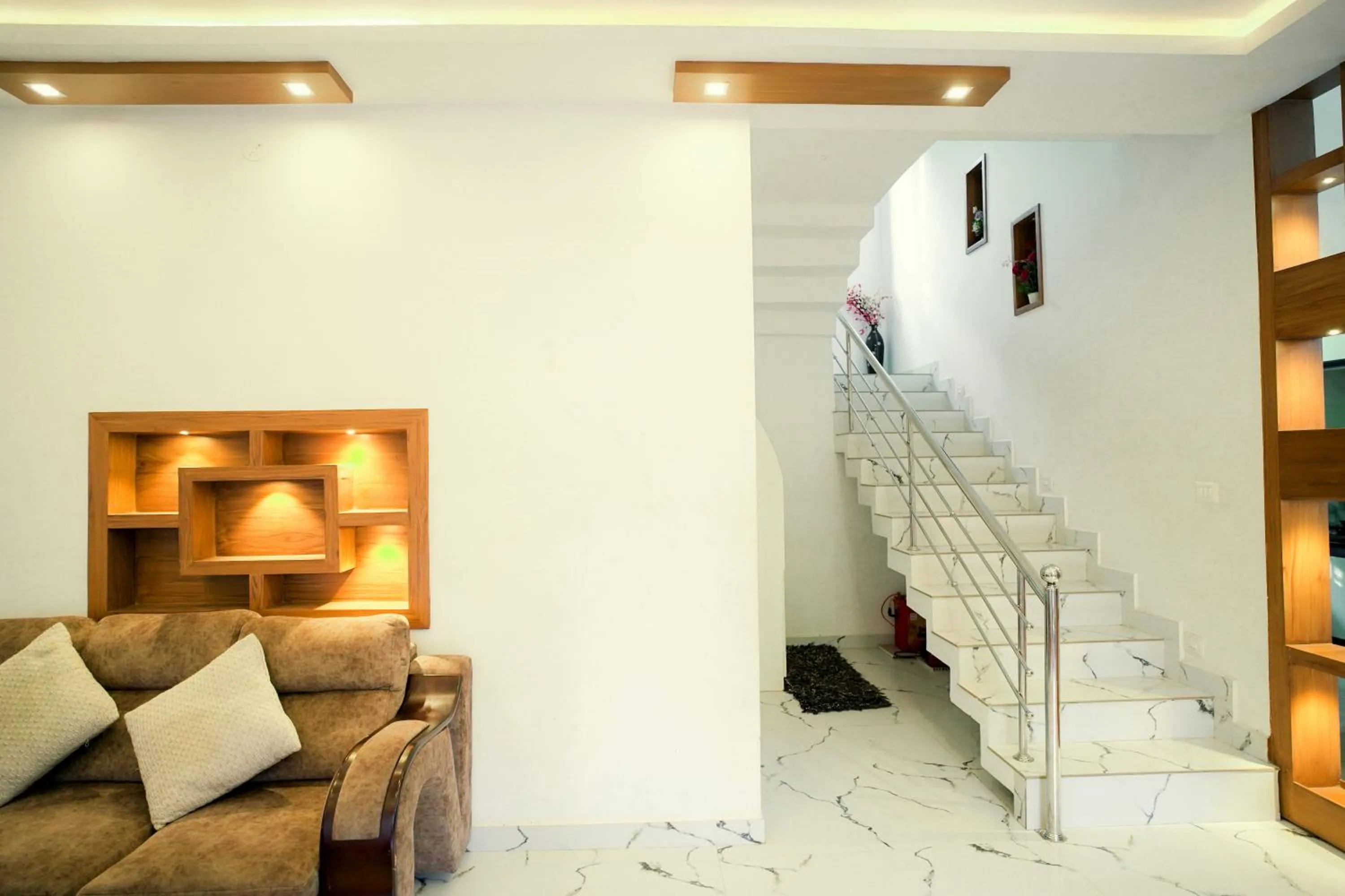 Living room in Dean Dale Cottages