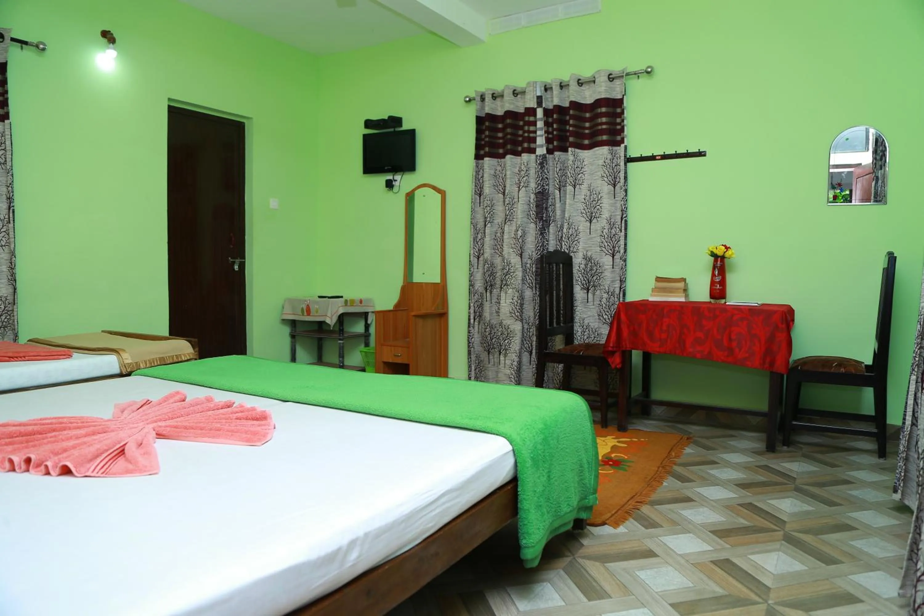 Bed in Dean Dale Cottages