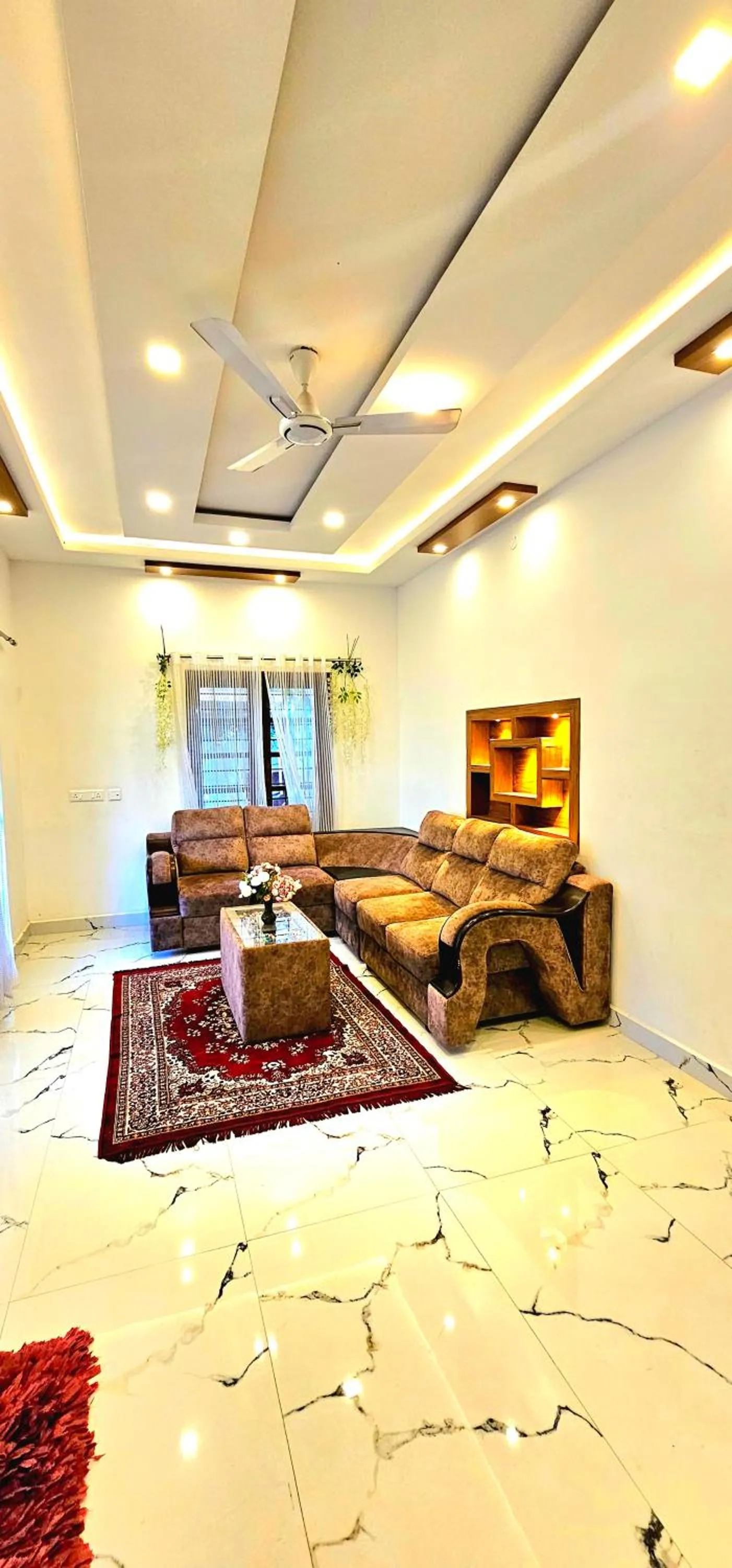 Seating area in Dean Dale Cottages